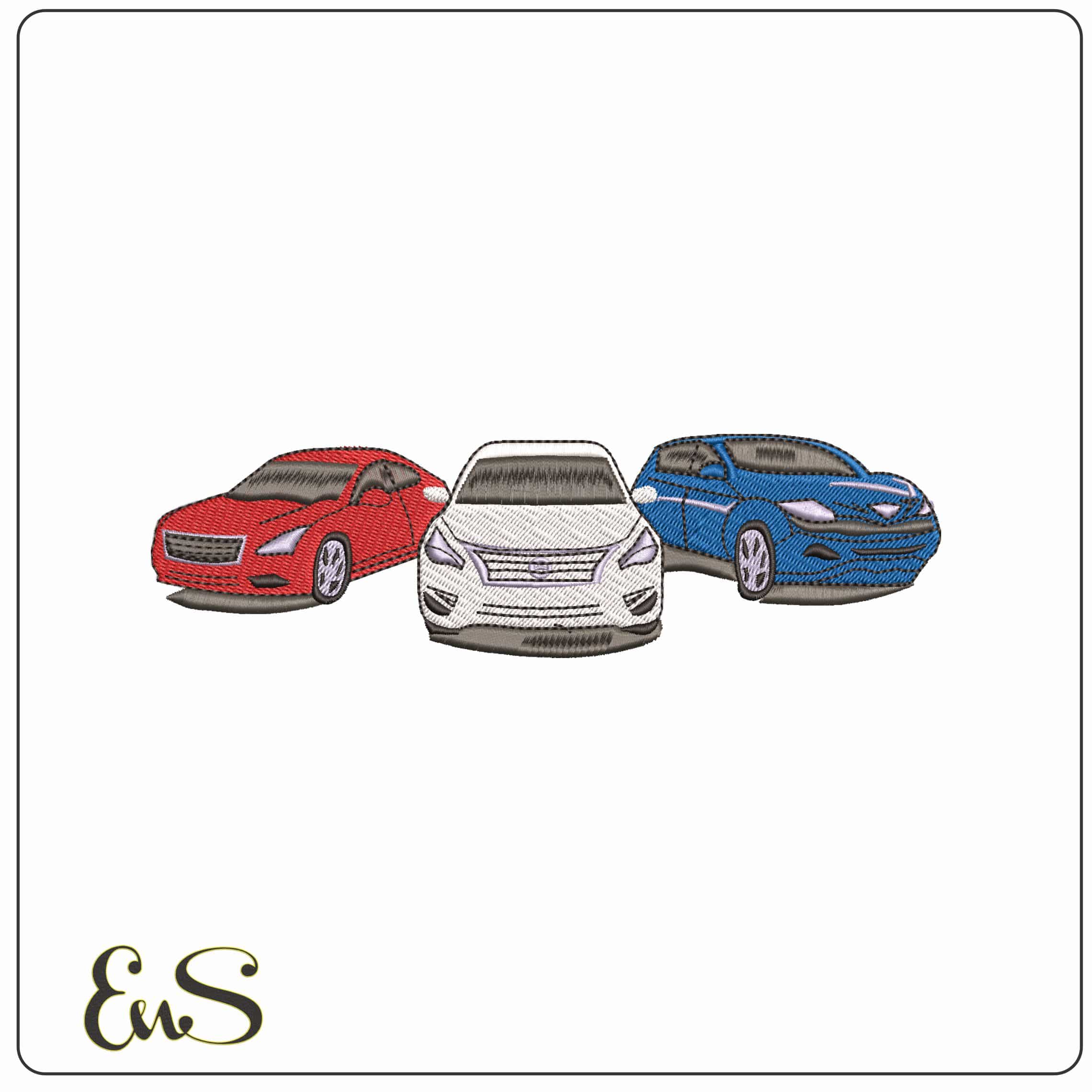 Nissan Car Assembly - Elegant embroidery design file-instant download