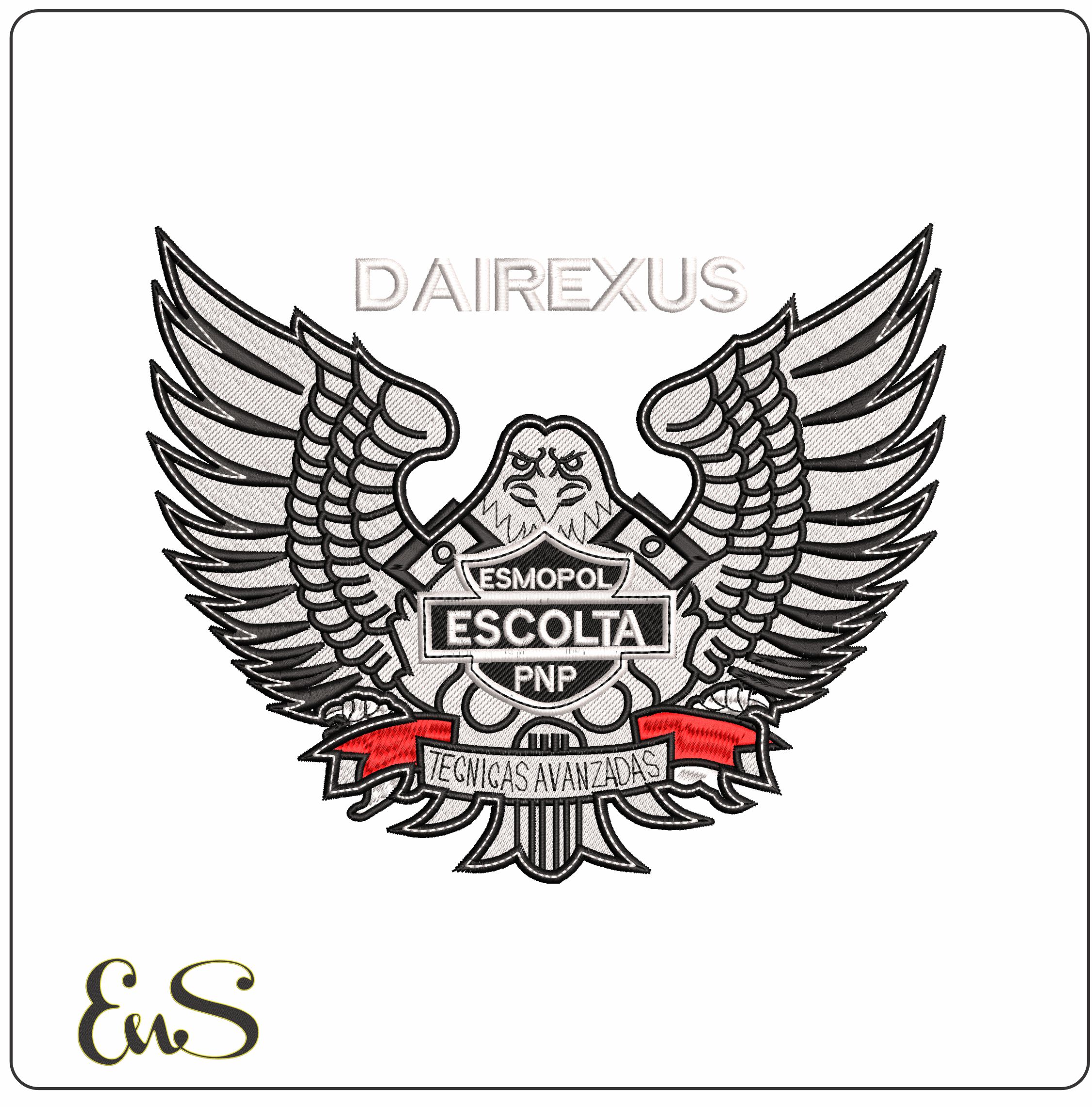 Police Graduates   - Elegant embroidery design file-instant download