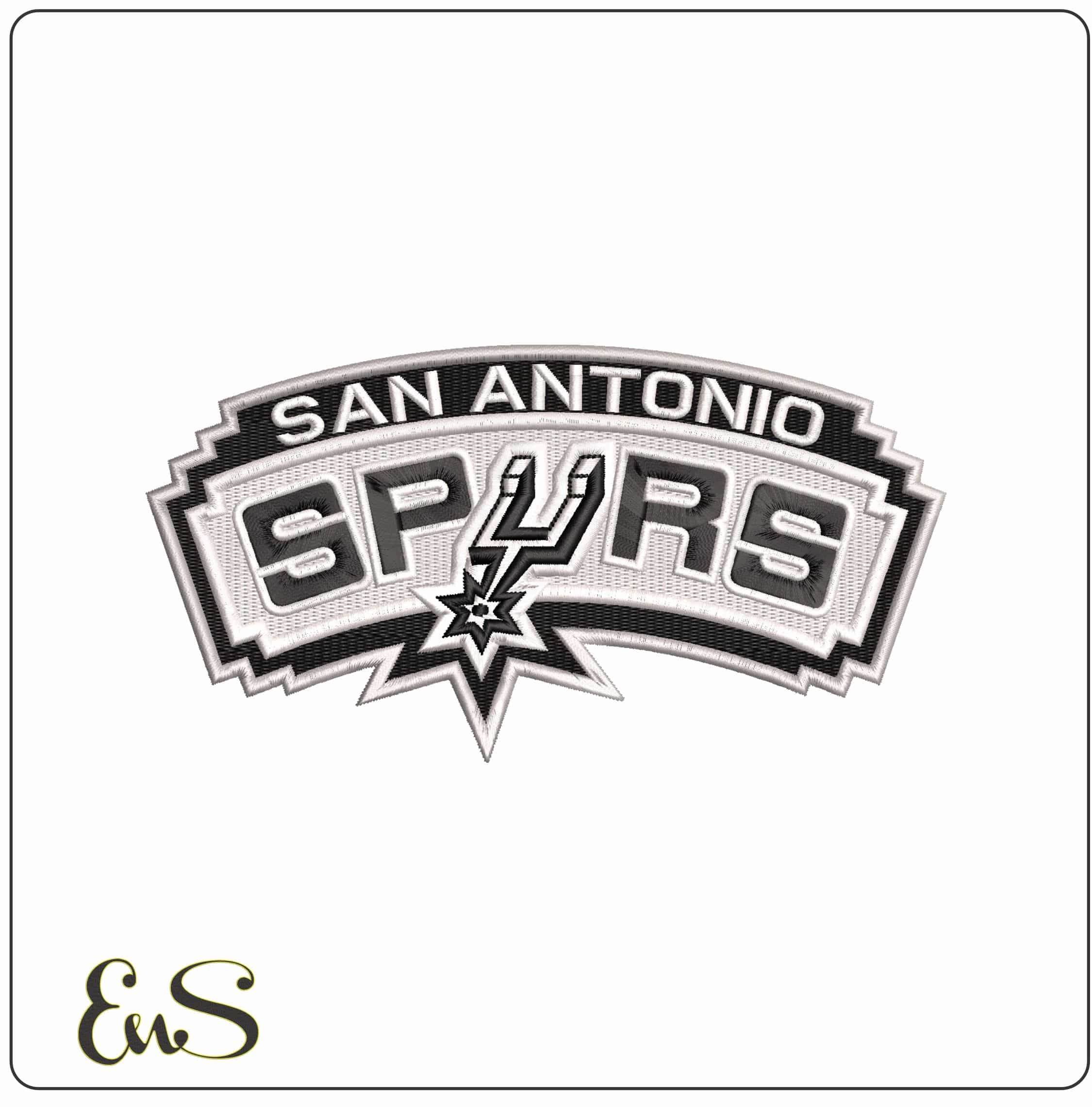 San Antonio Spurs NBA   - Elegant embroidery design file-instant download