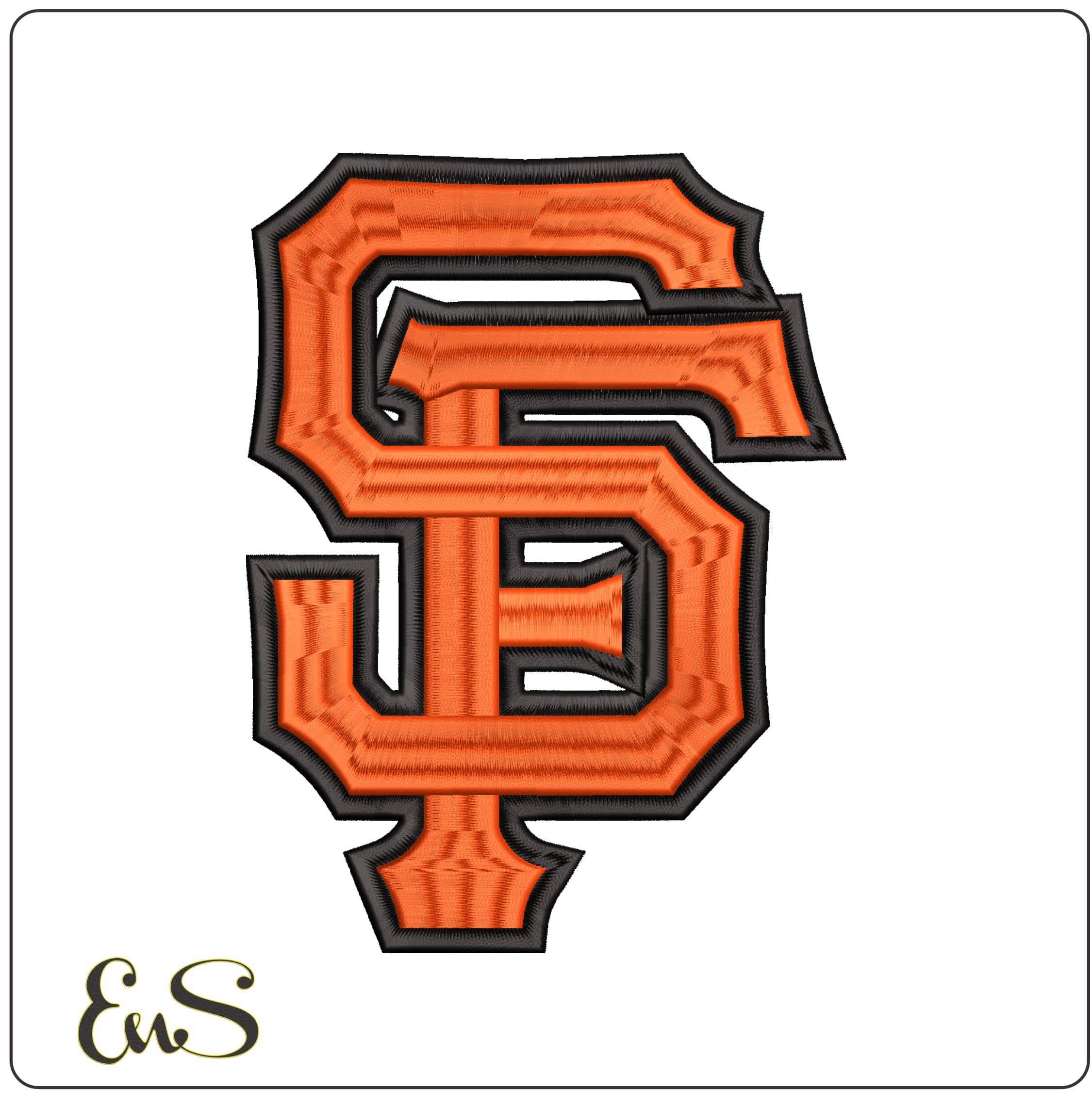 San Francisco Giants 3D - Elegant embroidery design file-instant download