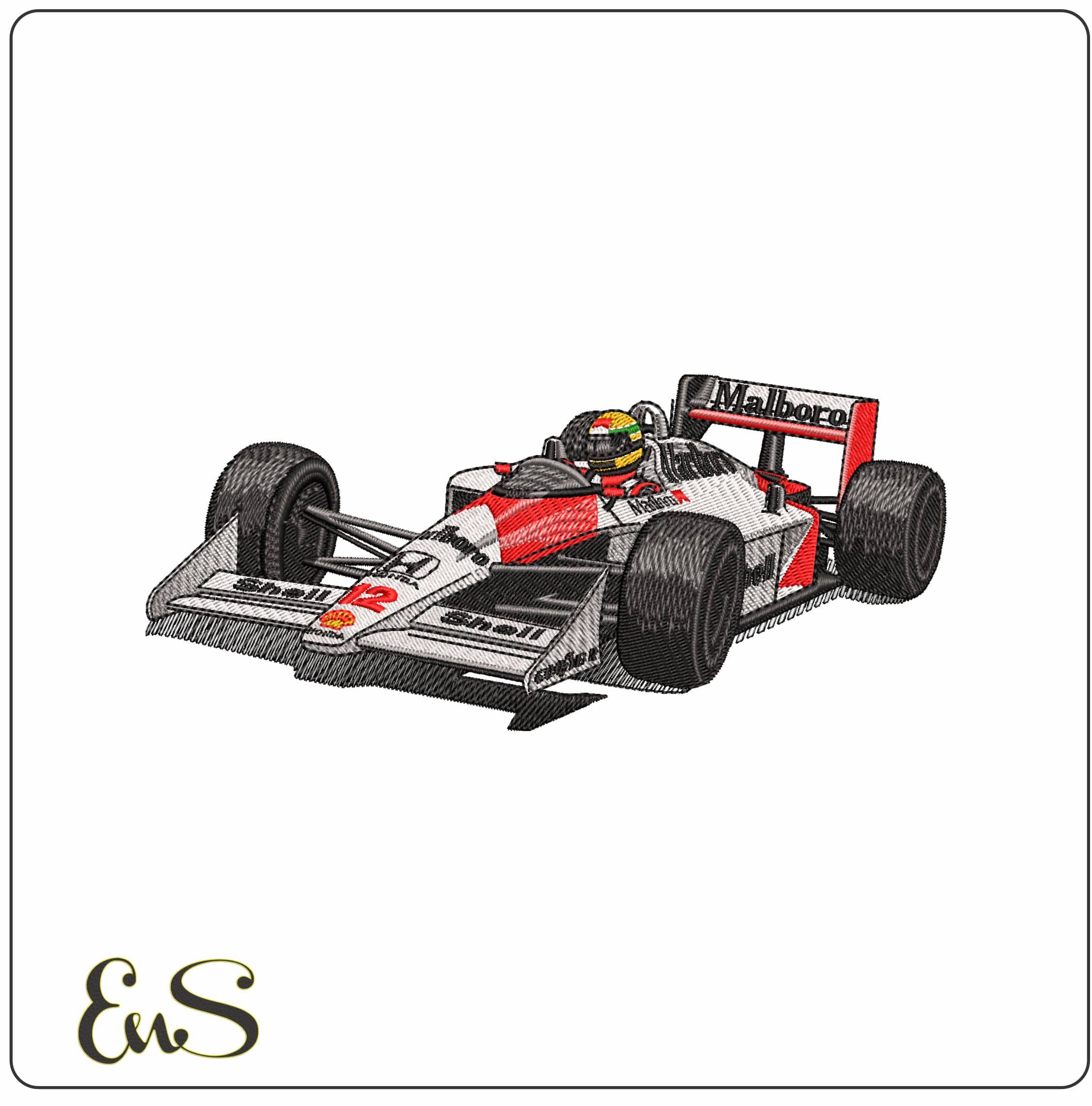 Senna MP 12 4  - Elegant embroidery design file-instant download