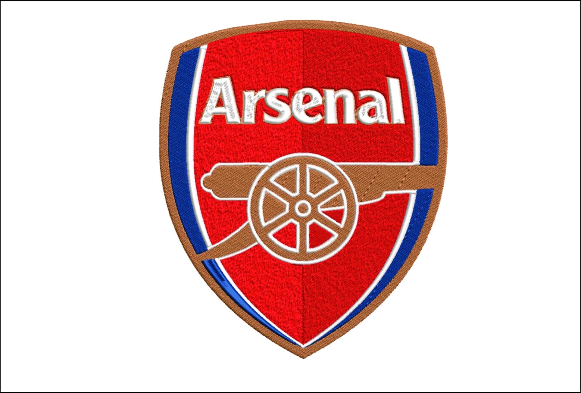 Arsenal embroidery design - The Gunners design machine pattern embroidery file instant download in a frame