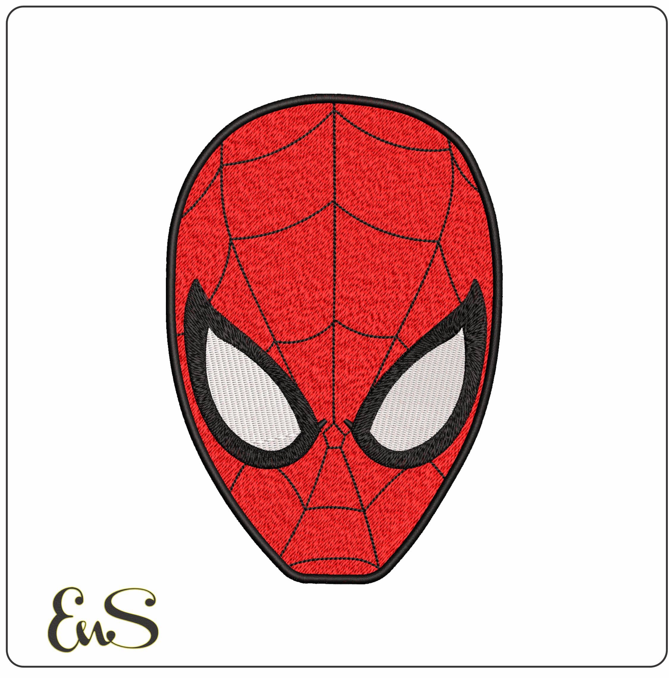 Spiderman Mask - Elegant embroidery design file-instant download