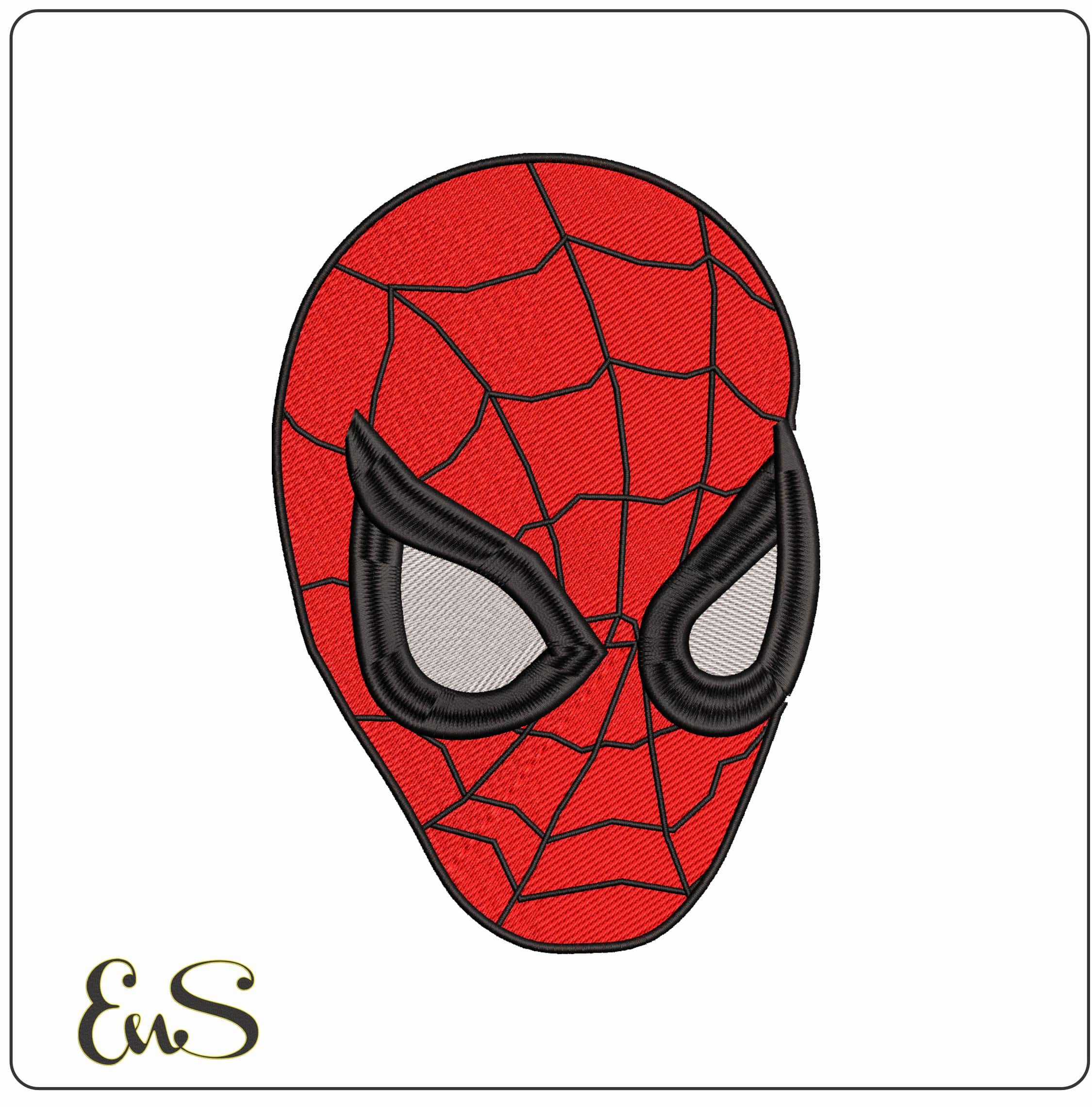 Spiderman Mask side - Elegant embroidery design file-instant download