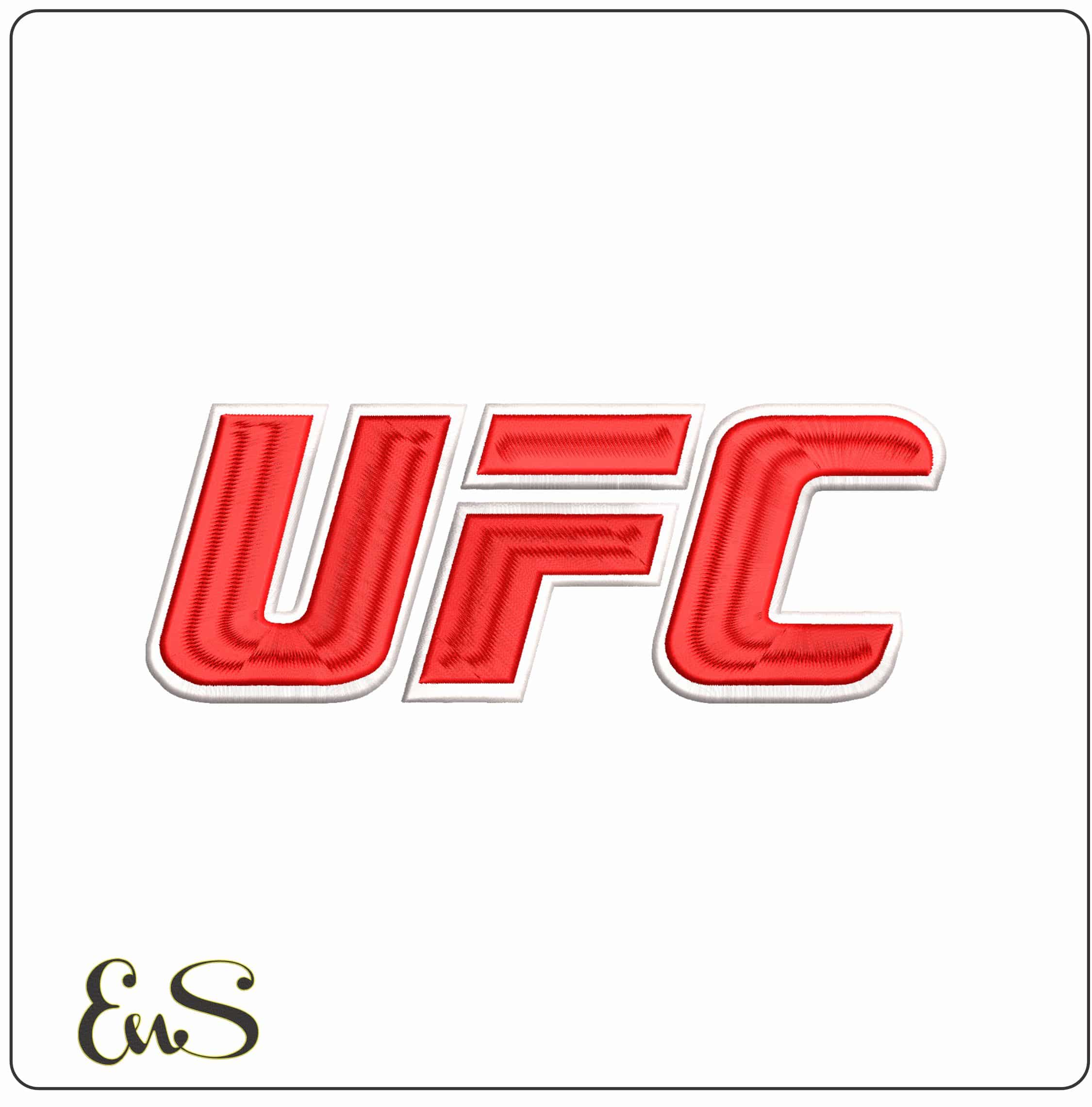 UFC Logo - Elegant embroidery design file-instant download