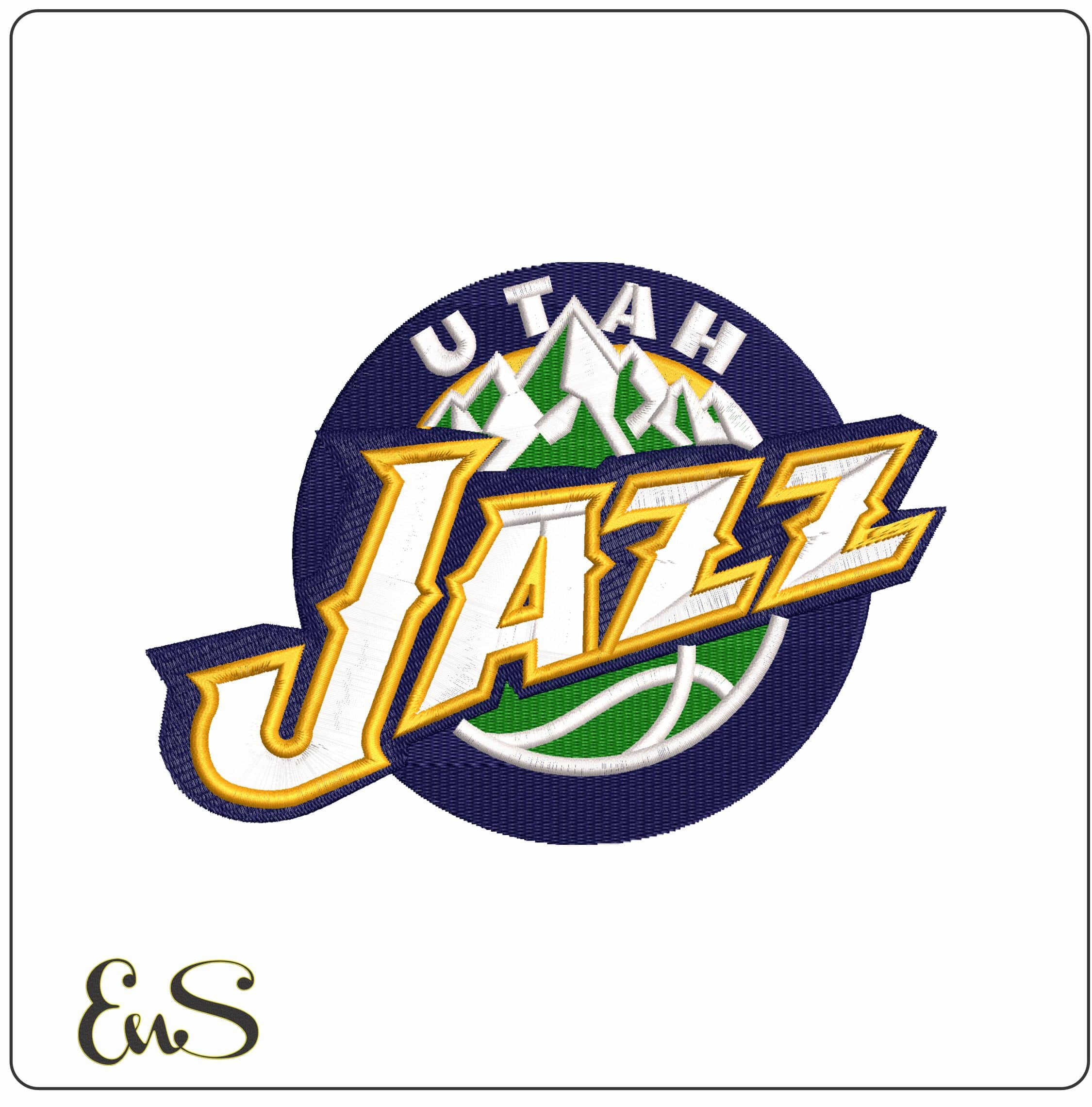 Utah Jazz NBA  - Elegant embroidery design file-instant download