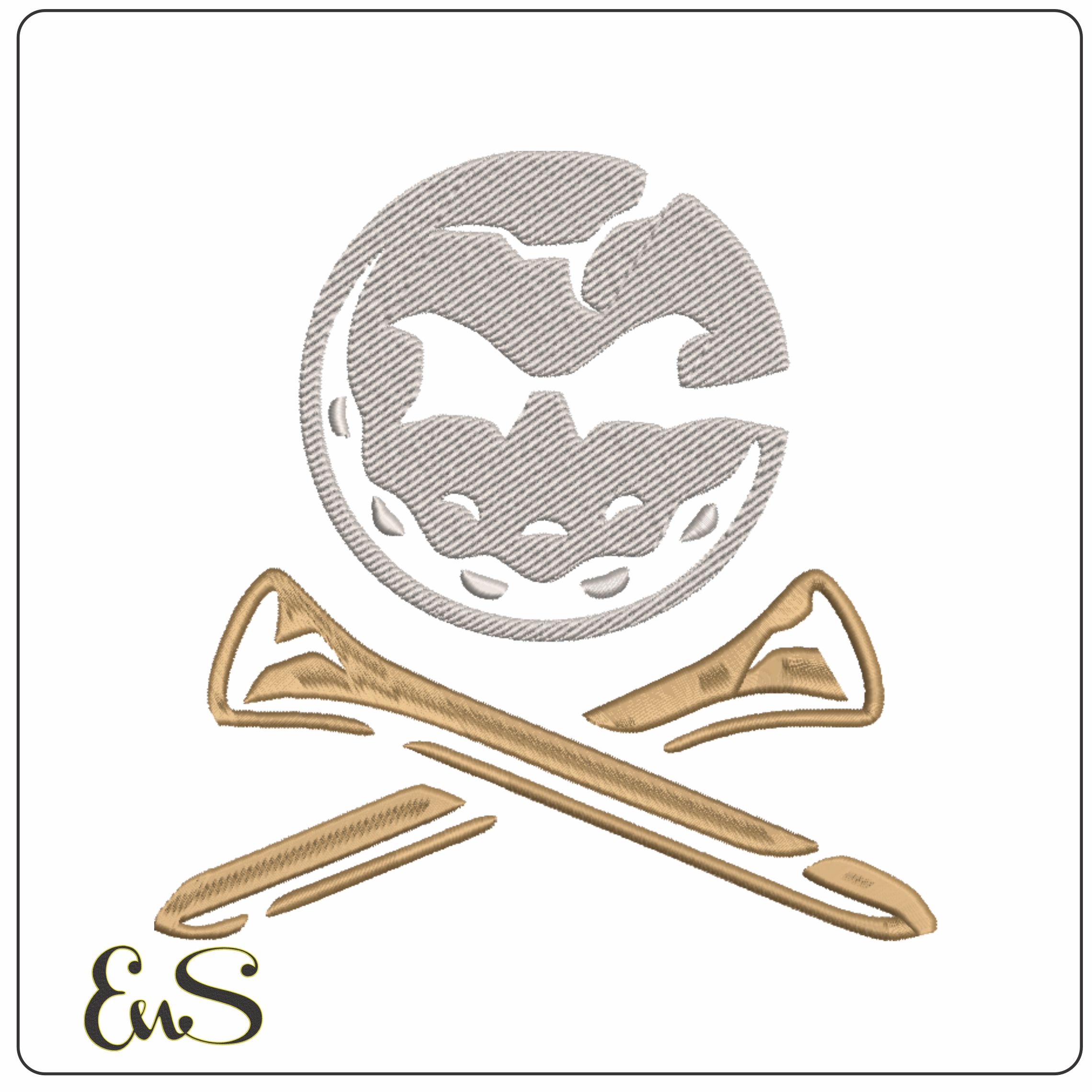 Crushers LIV Golf embroidery design - Golf League Logo design machine pattern Sports embroidery file instant download in a frame