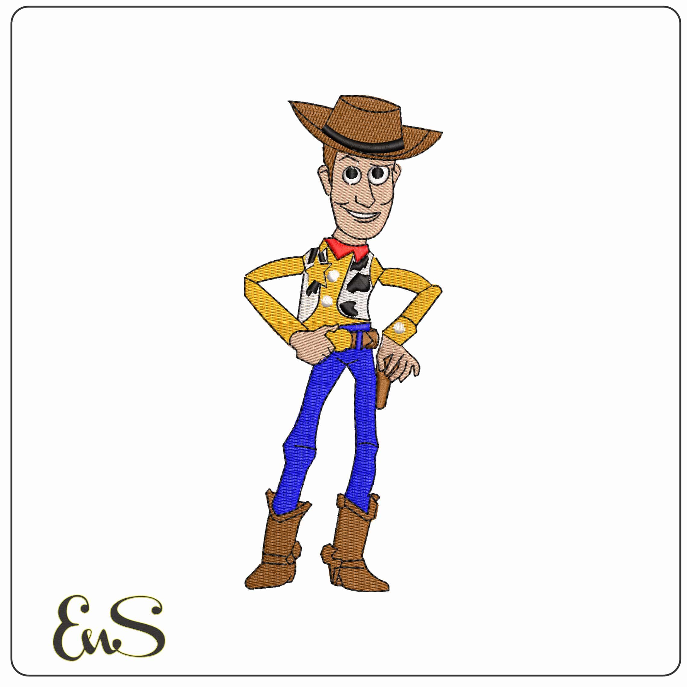 Woody Walk Toy Story - Elegant embroidery design file-instant download