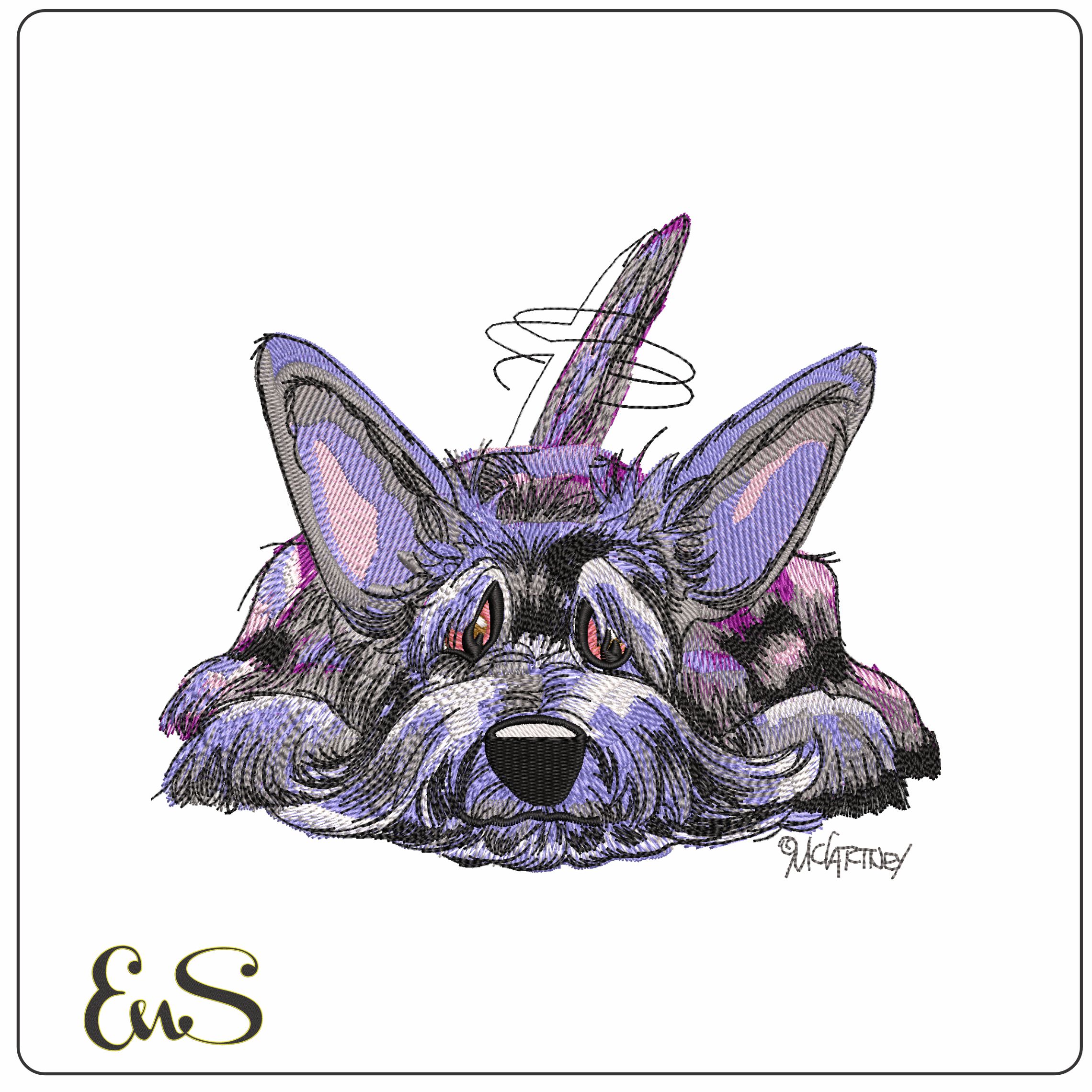 Yorkie laying down   - Elegant embroidery design file-instant download