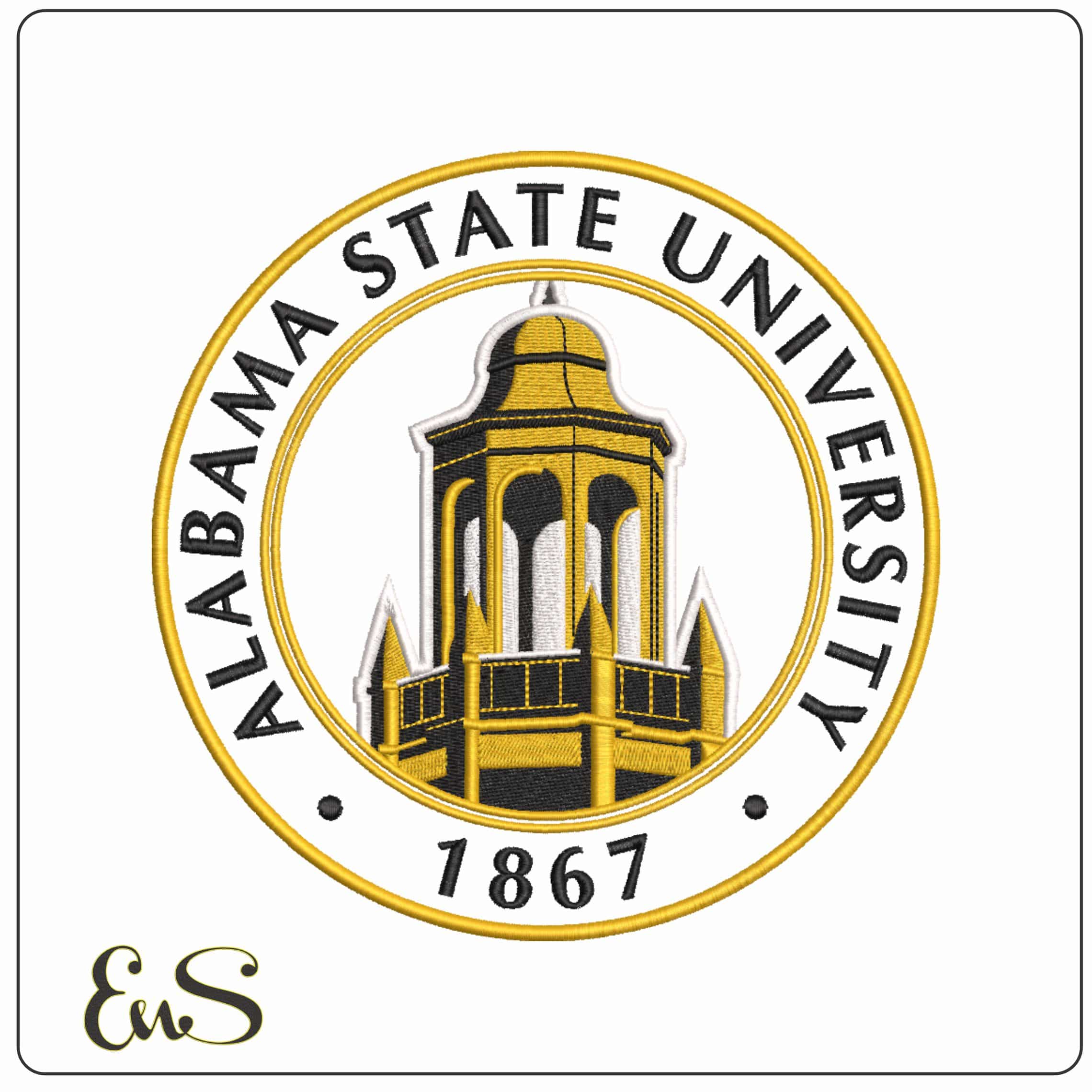 Alabama State Hornets emblem no background University - Elegant embroidery design file-instant download
