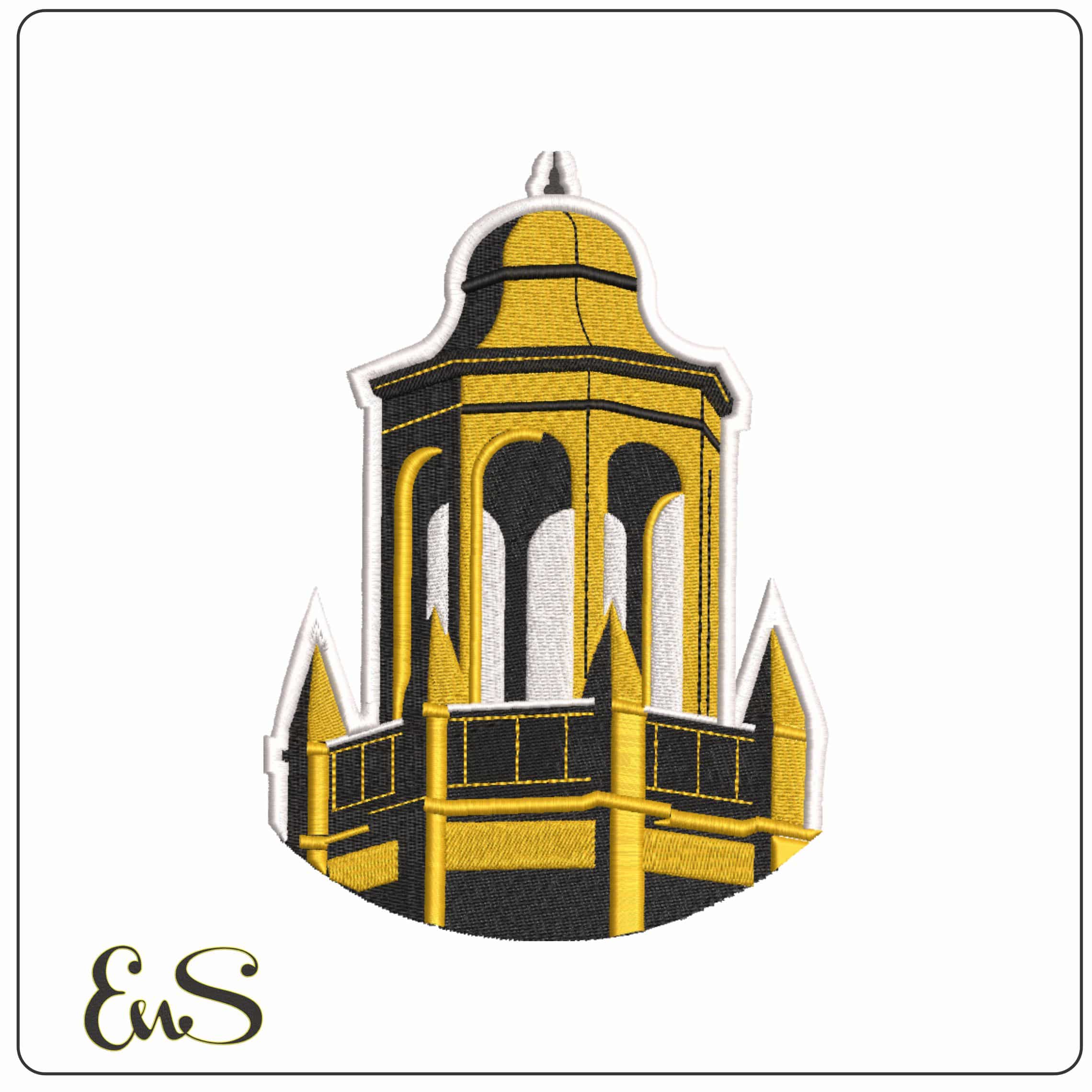 Alabama State Hornets Tower Alabama State University - Elegant embroidery design file-instant download