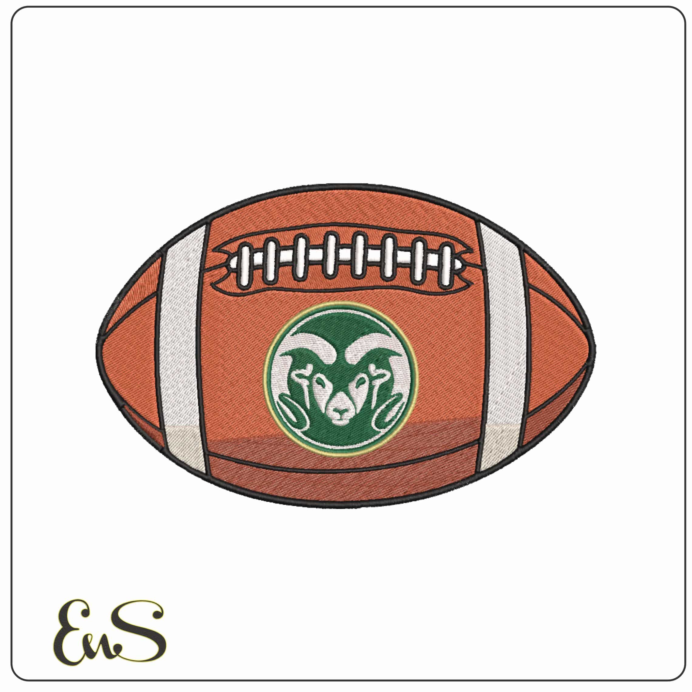 American Football Colorado State Rams 182 State University - Elegant embroidery design file-instant download