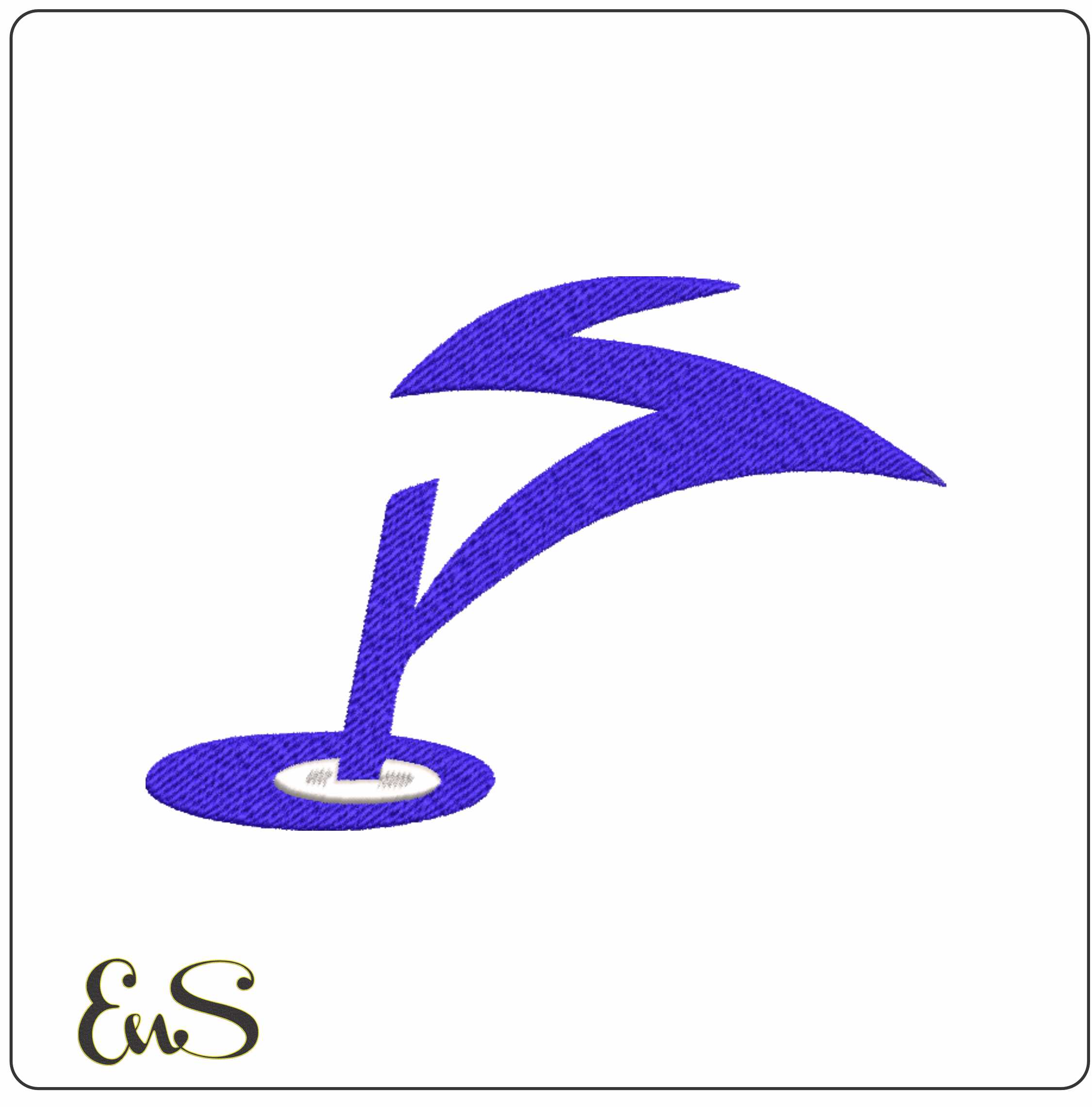 Smash machine embroidery design