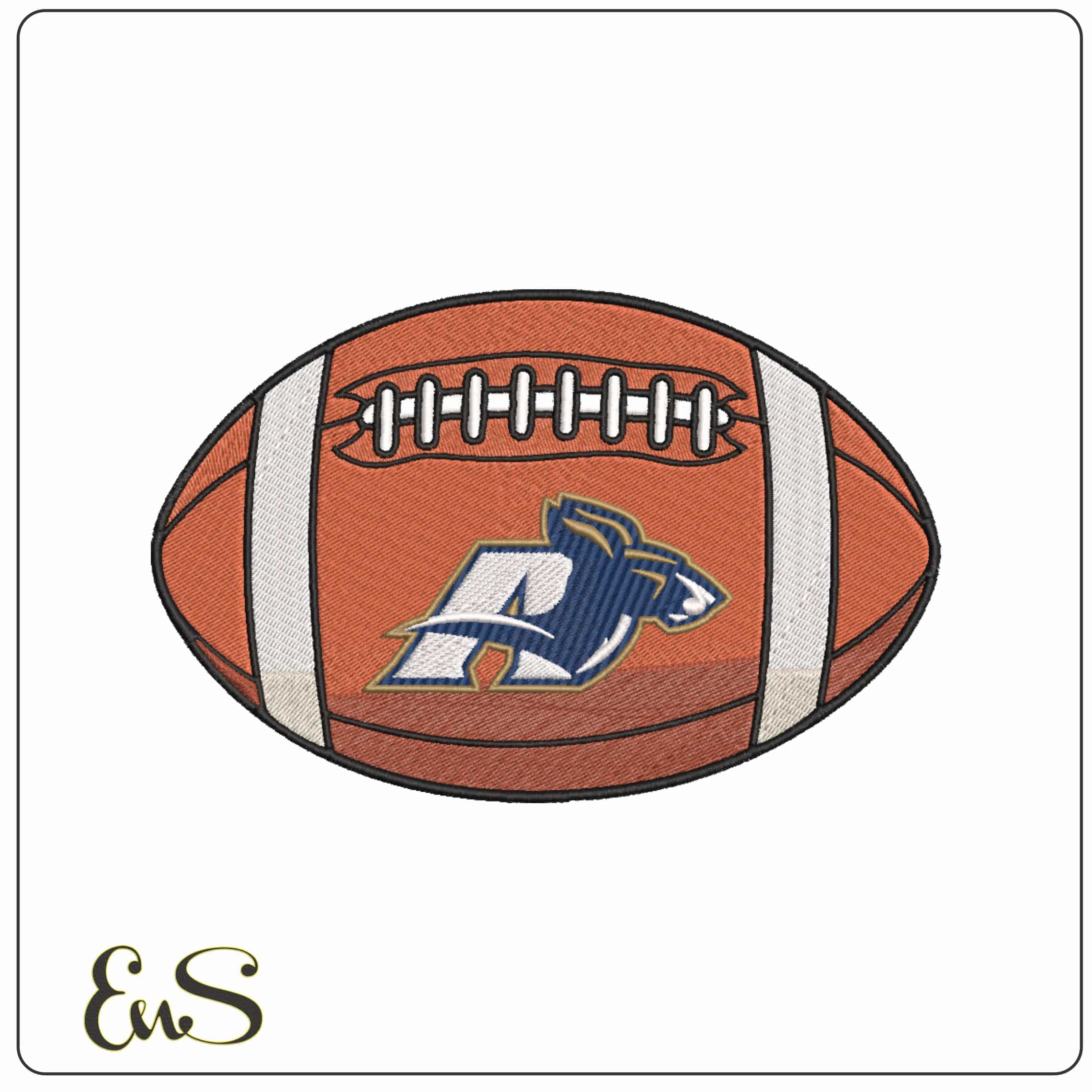 American Football Akron Zips 2008 2015 University - Elegant embroidery design file-instant download