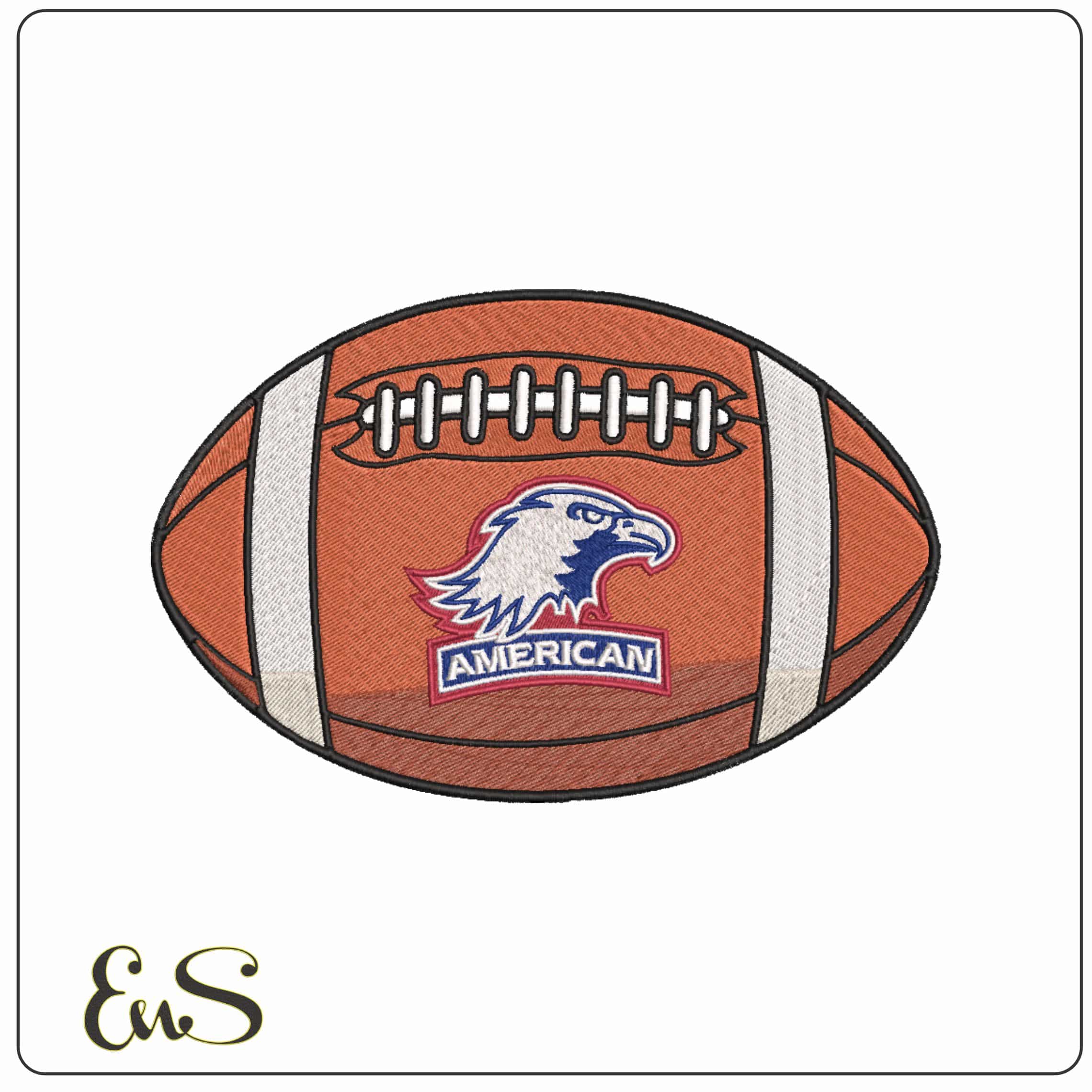 American Football American Eagles Alternative University - Elegant embroidery design file-instant download