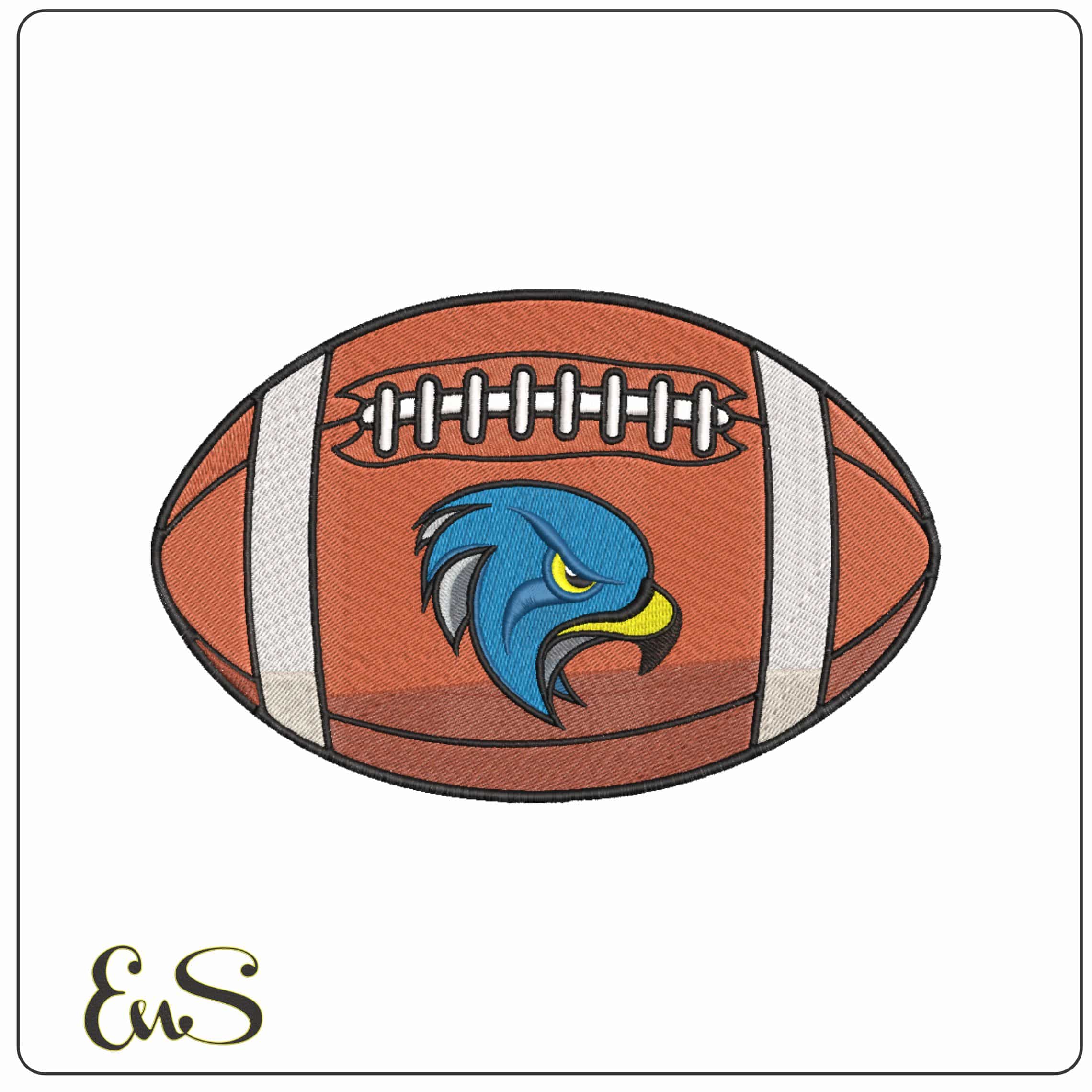 American Football Bentley Falcons Head Alternate University    - Elegant embroidery design file-instant download