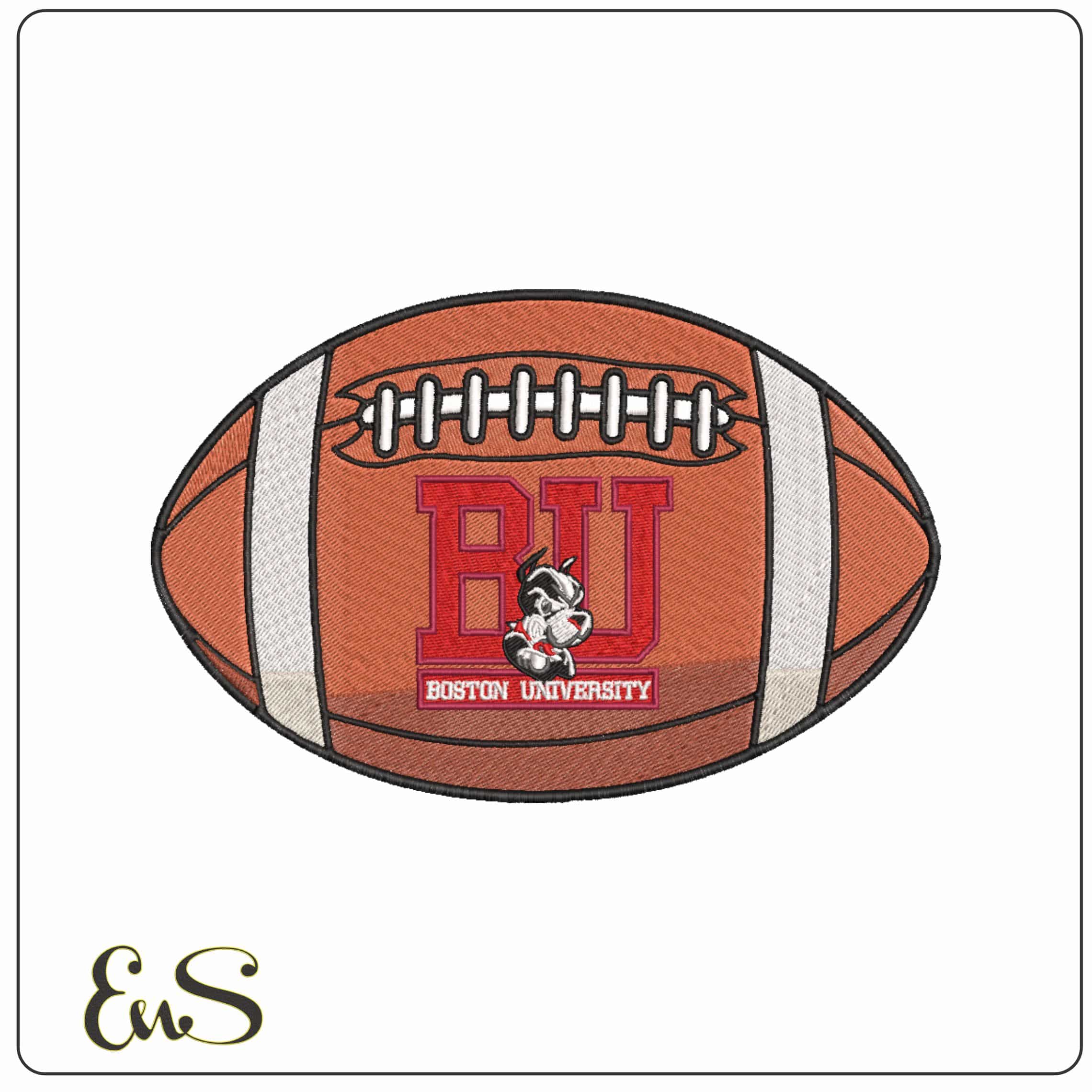 American Football Boston University Terriers 2005 - Elegant embroidery design file-instant download