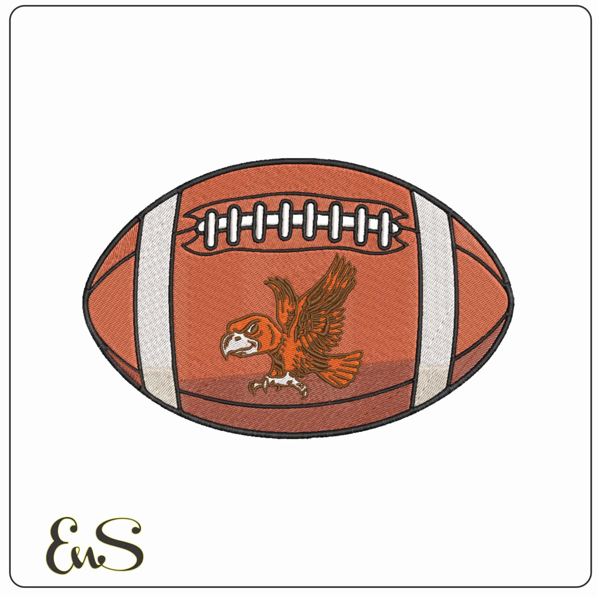 American Football Bowling Green Falcons Mascot 1964 to 1976 - Elegant embroidery design file-instant download
