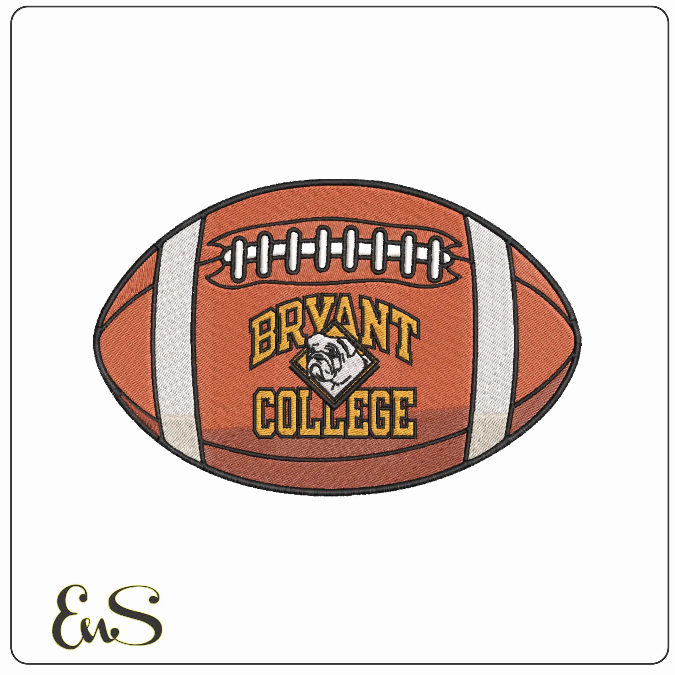 American Football Bryant Bulldogs 1994 to 2004 University - Elegant embroidery design file-instant download