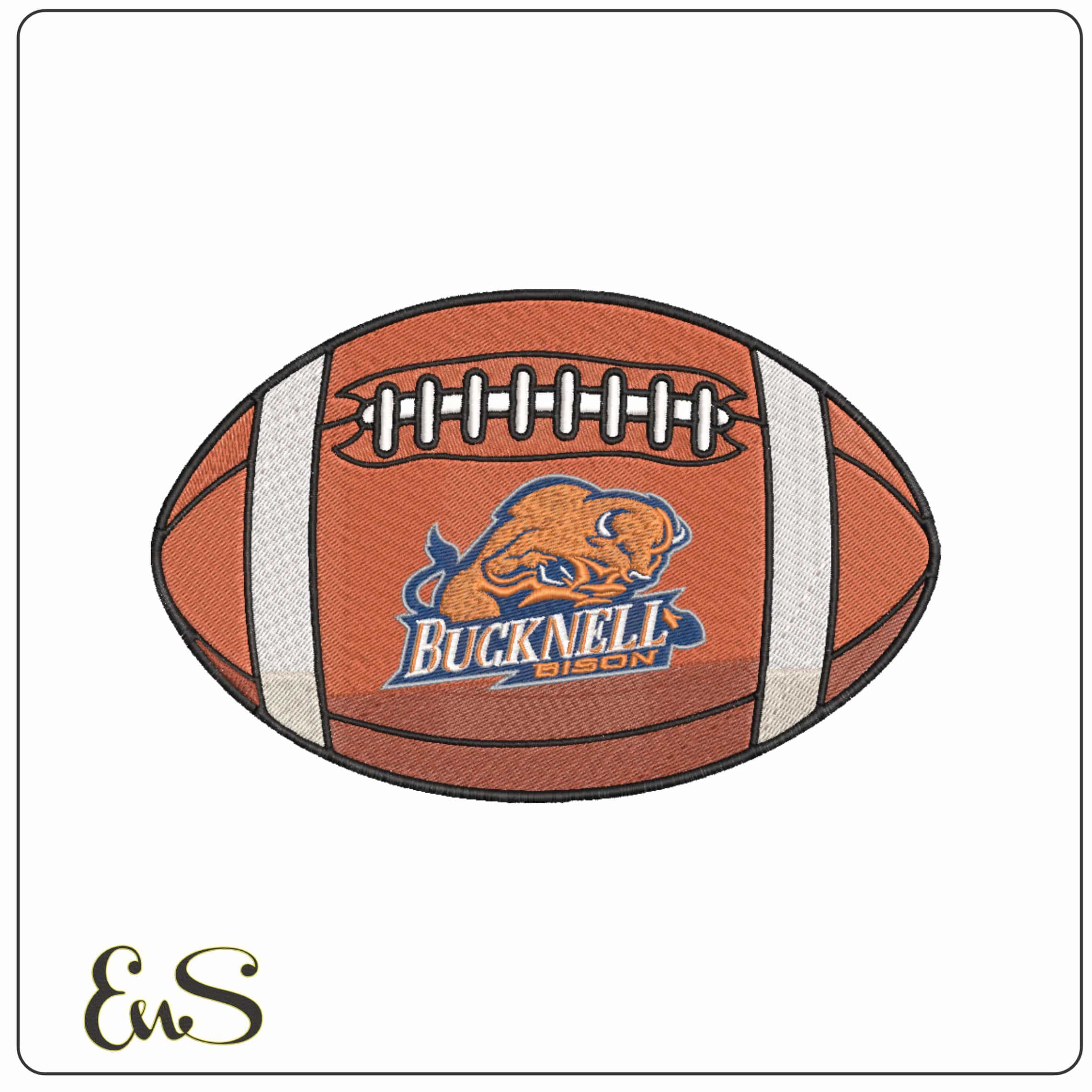 American Football Bucknell Bison 2002 University - Elegant embroidery design file-instant download