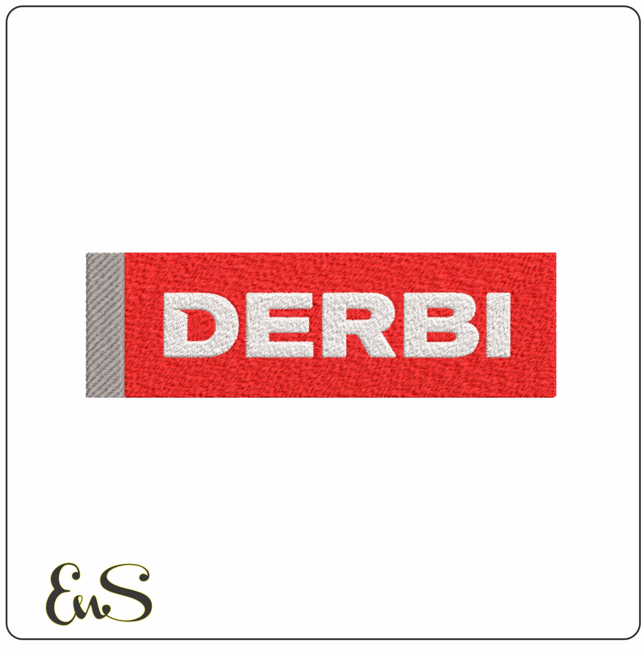 Debri Motorbike Logo embroidery design - Spanish group design machine pattern Bike Company embroidery file instant download in a frame