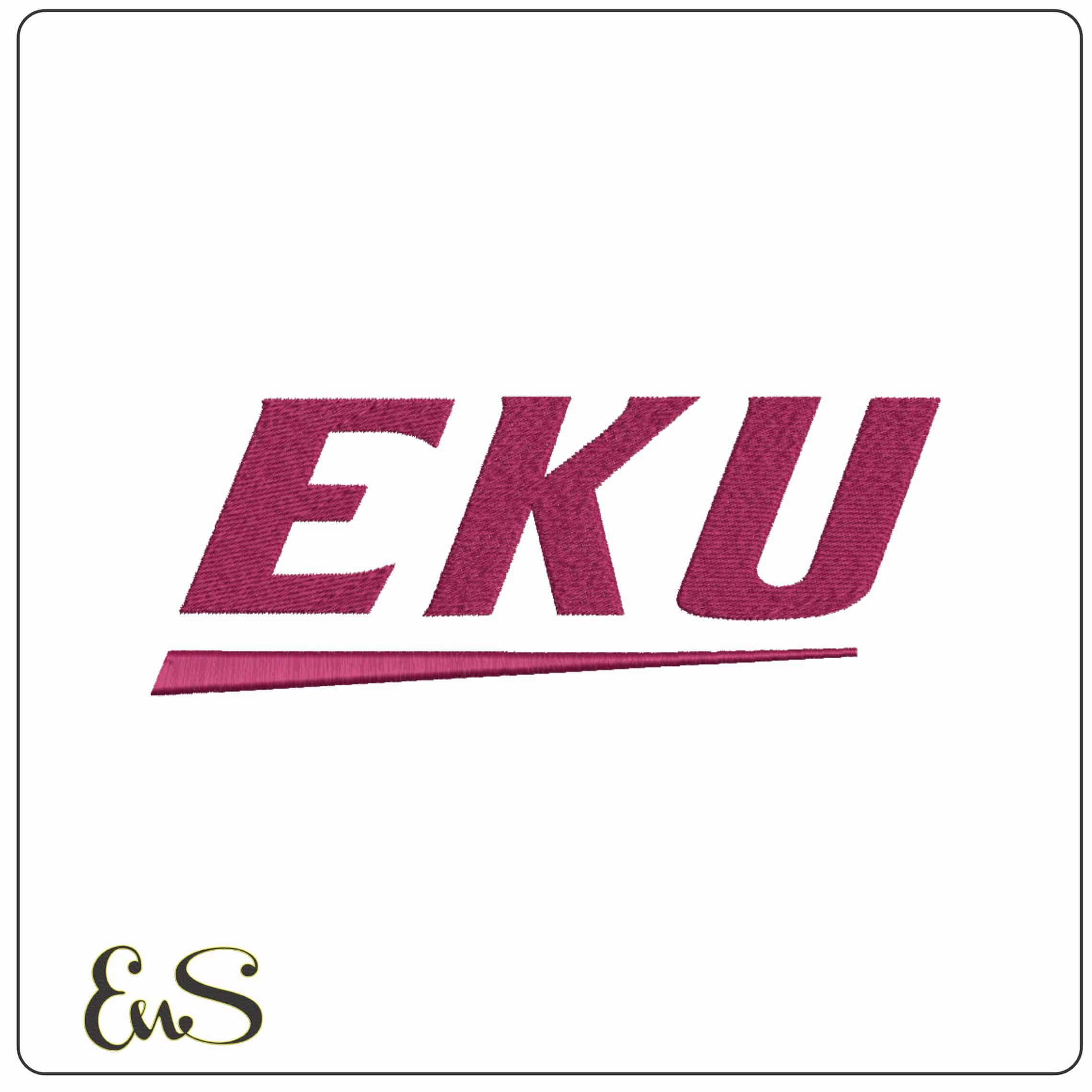 Eastern Kentucky Colonels 2017 on Eastern Kentucky University - Elegant embroidery design file-instant download