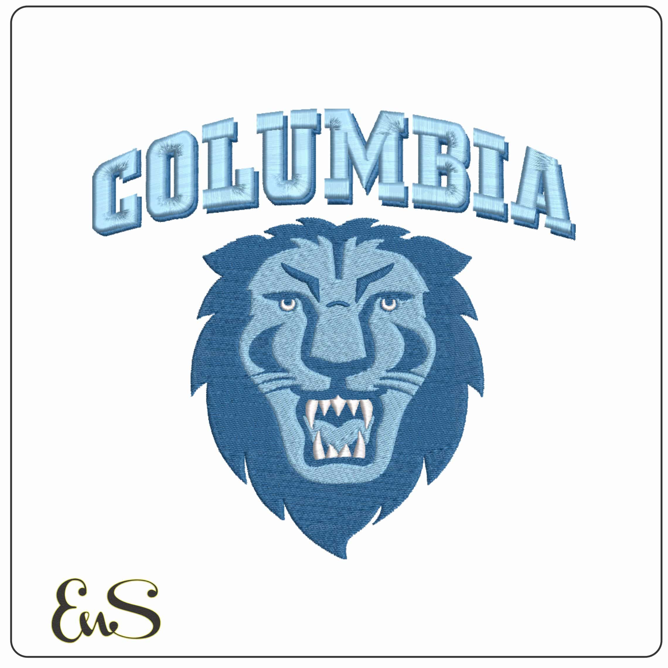 Columbia Lions 2006 on Columbia University - Elegant embroidery design file-instant download