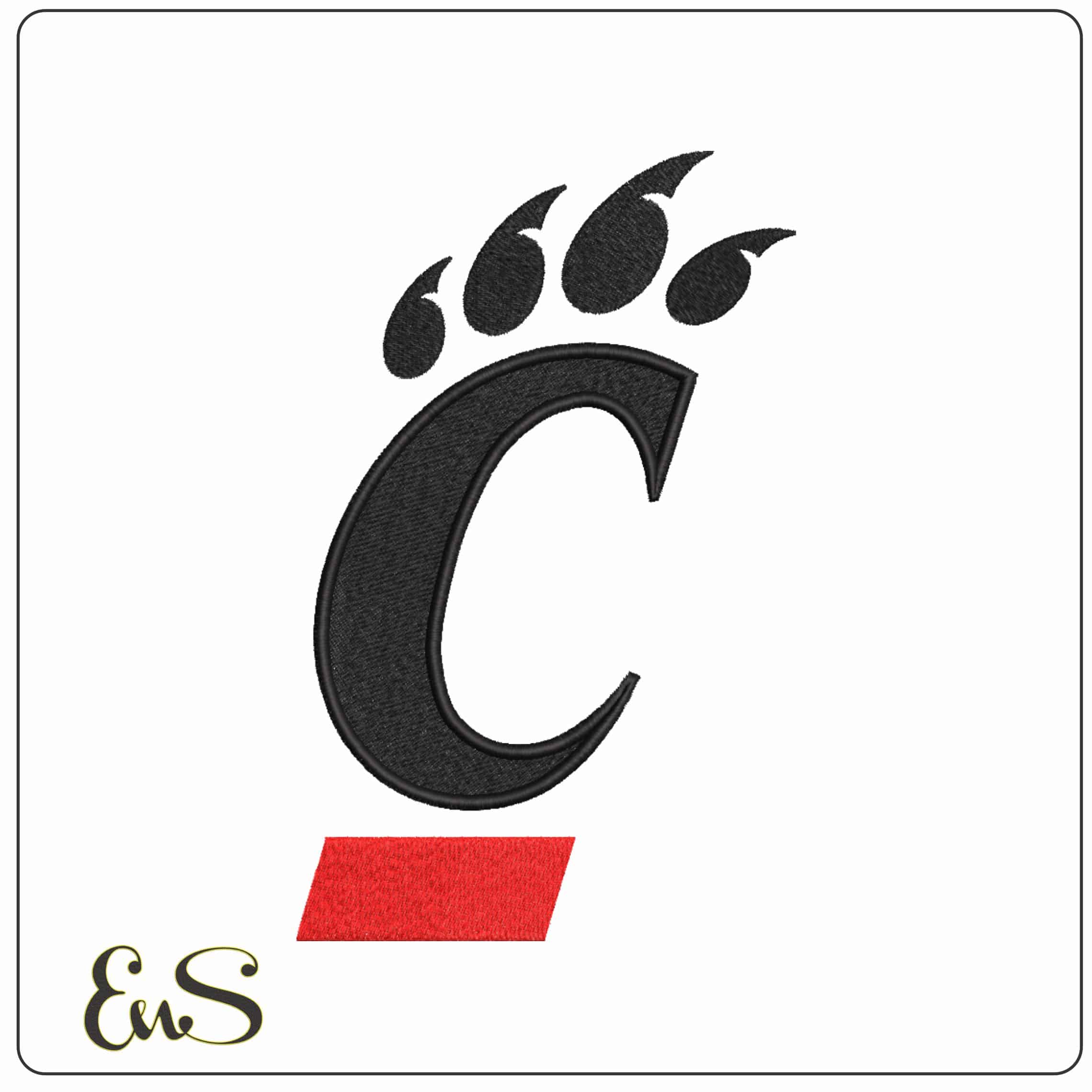 Cincinnati Bearcats 2005 On University of Cincinnati College  - Elegant embroidery design file-instant download