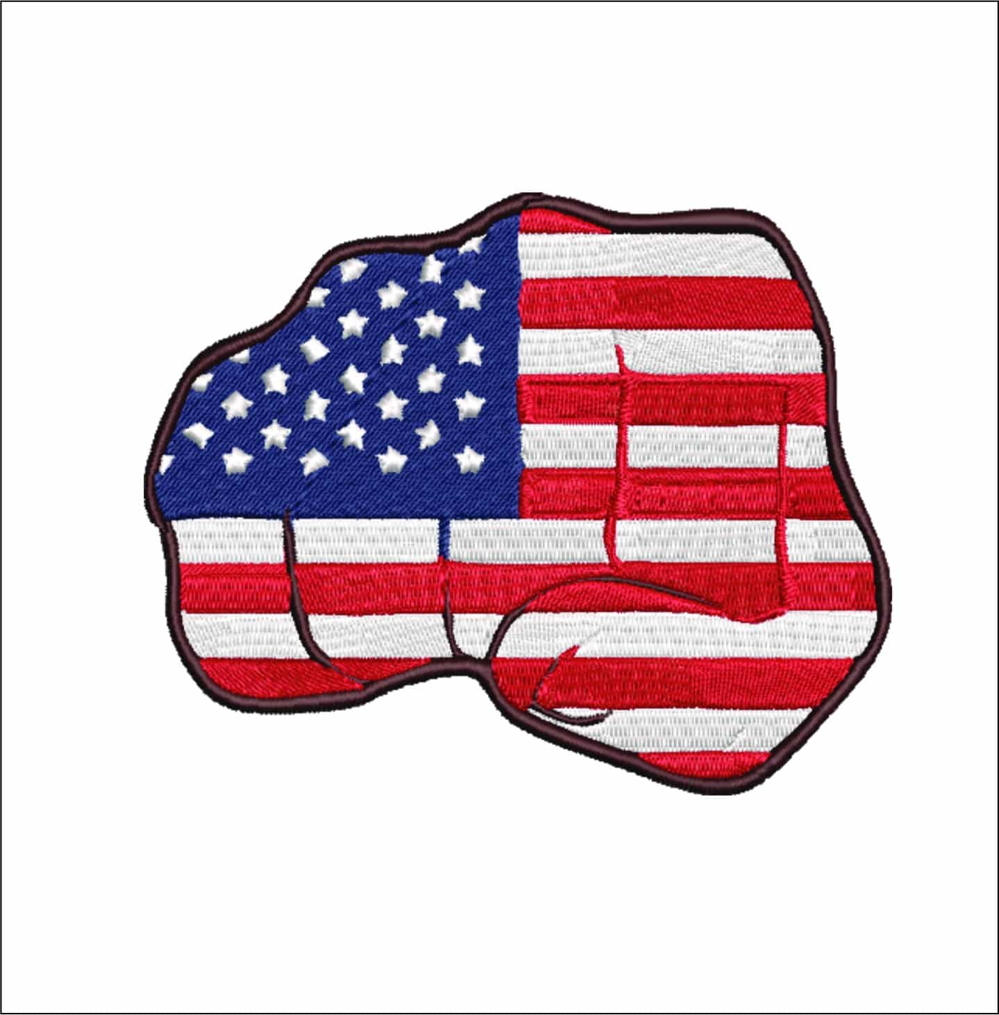 Machine embroidery design 4th July embroidery - Flag Fist Pump embroidery design - American flag Fist Pump - USA embroidery - Memorial day
