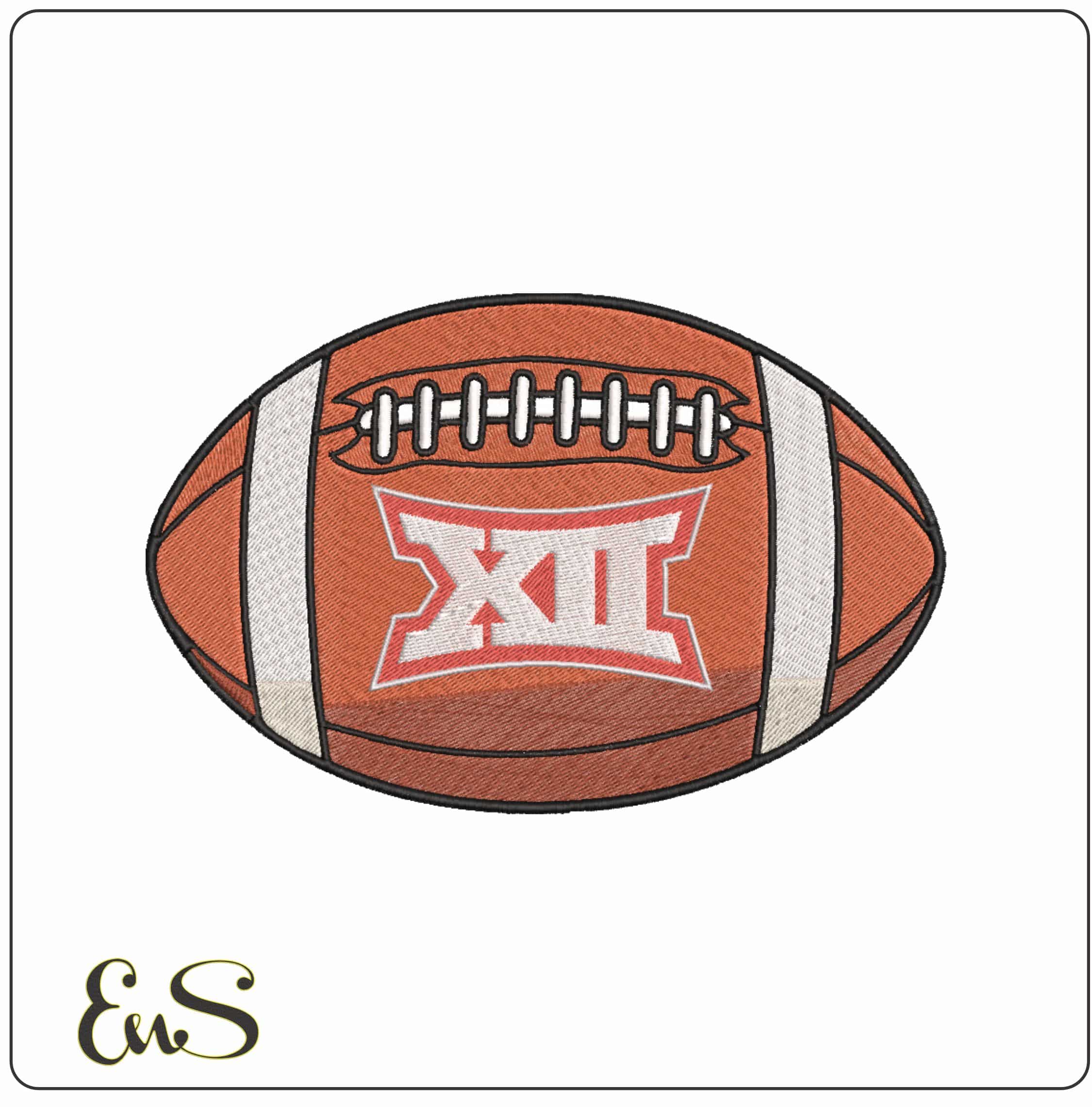 American Football NCAA Big 12 Conference 2019  College    - Elegant embroidery design file-instant download