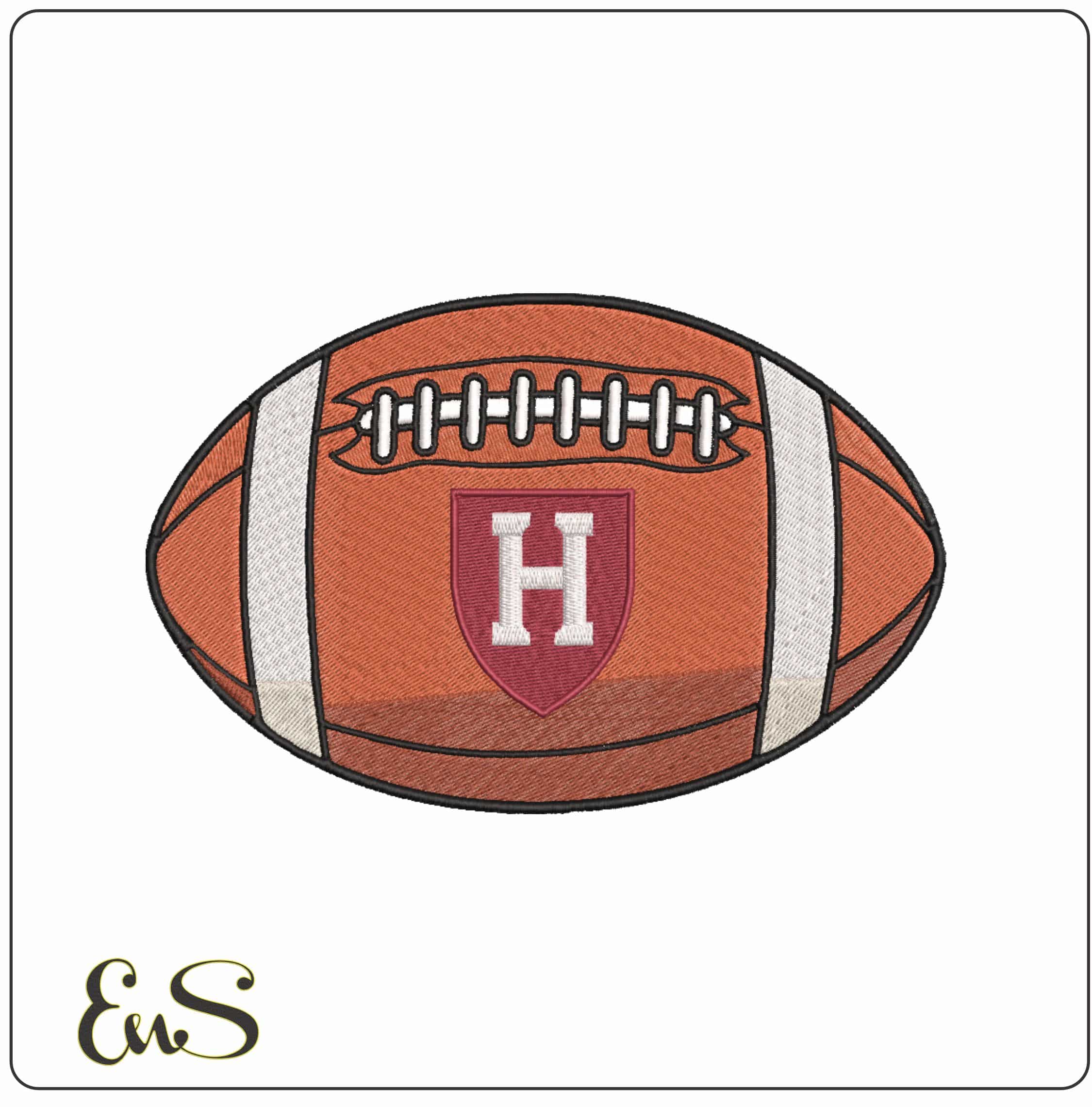 American Football The Harvard Crimson 2020  University    - Elegant embroidery design file-instant download