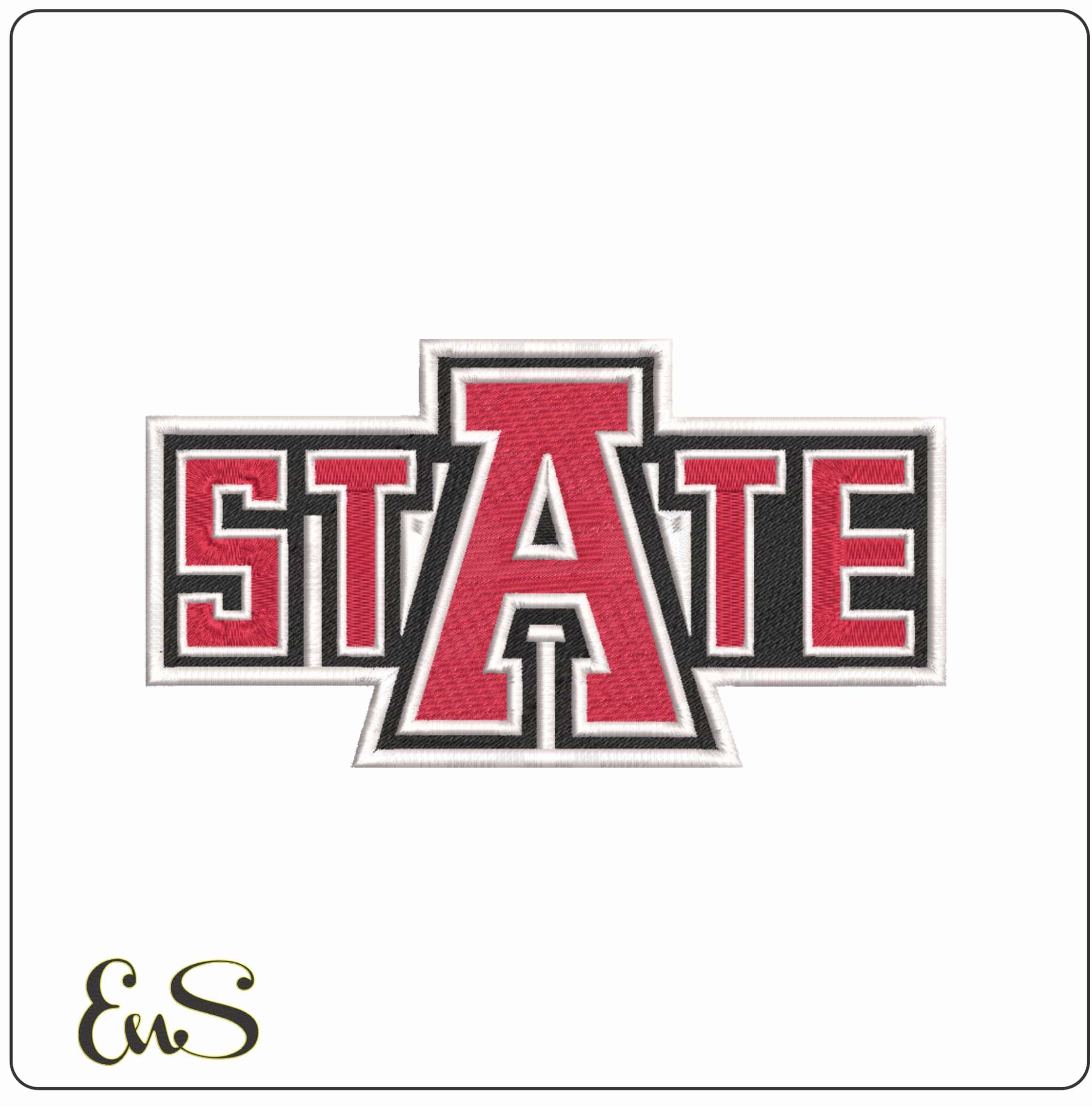 Arkansas State Red Wolves College    - Elegant embroidery design file-instant download
