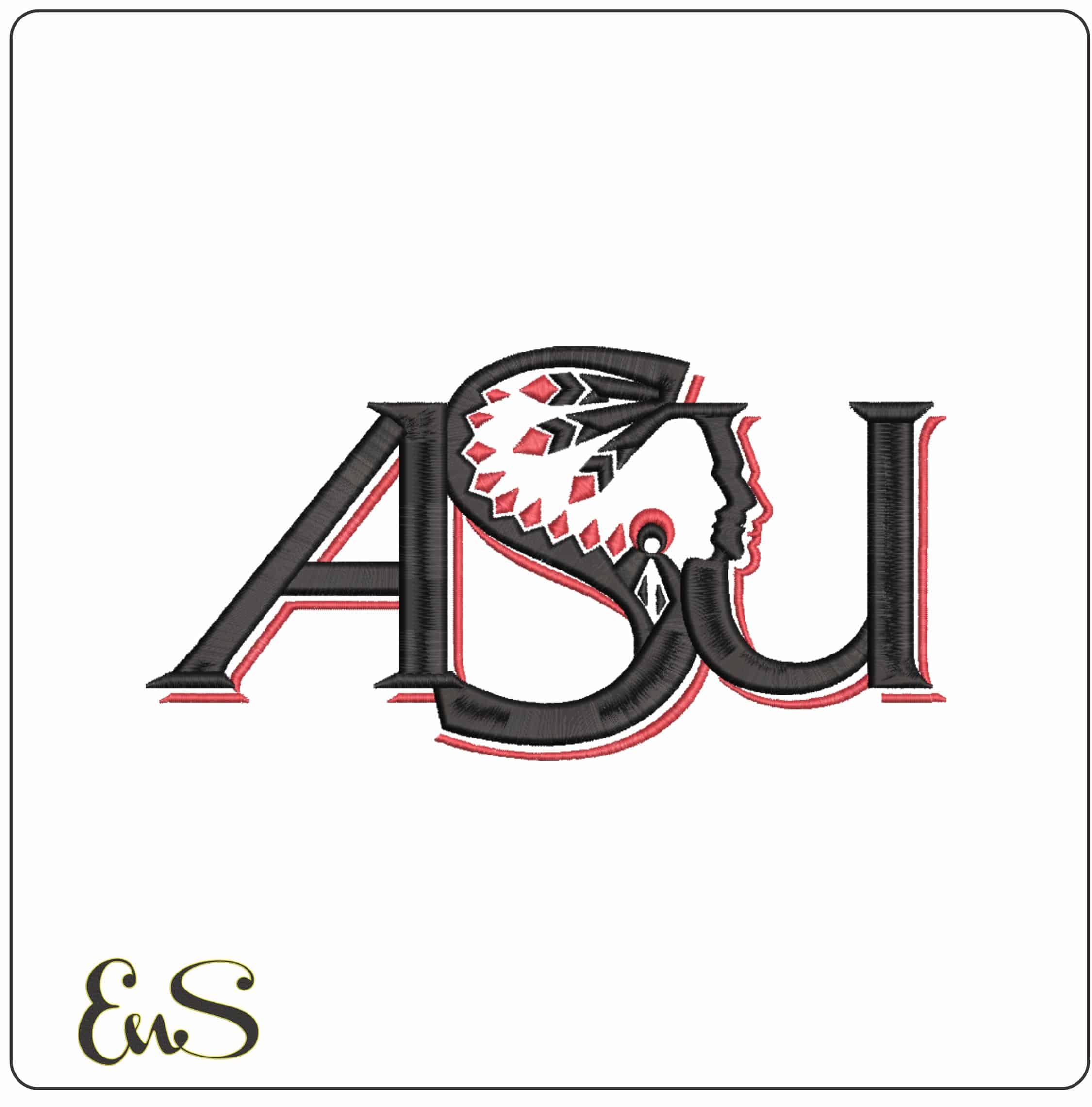 Arkansas State University Indians ASU 1993 to 2008 College - Elegant embroidery design file-instant download