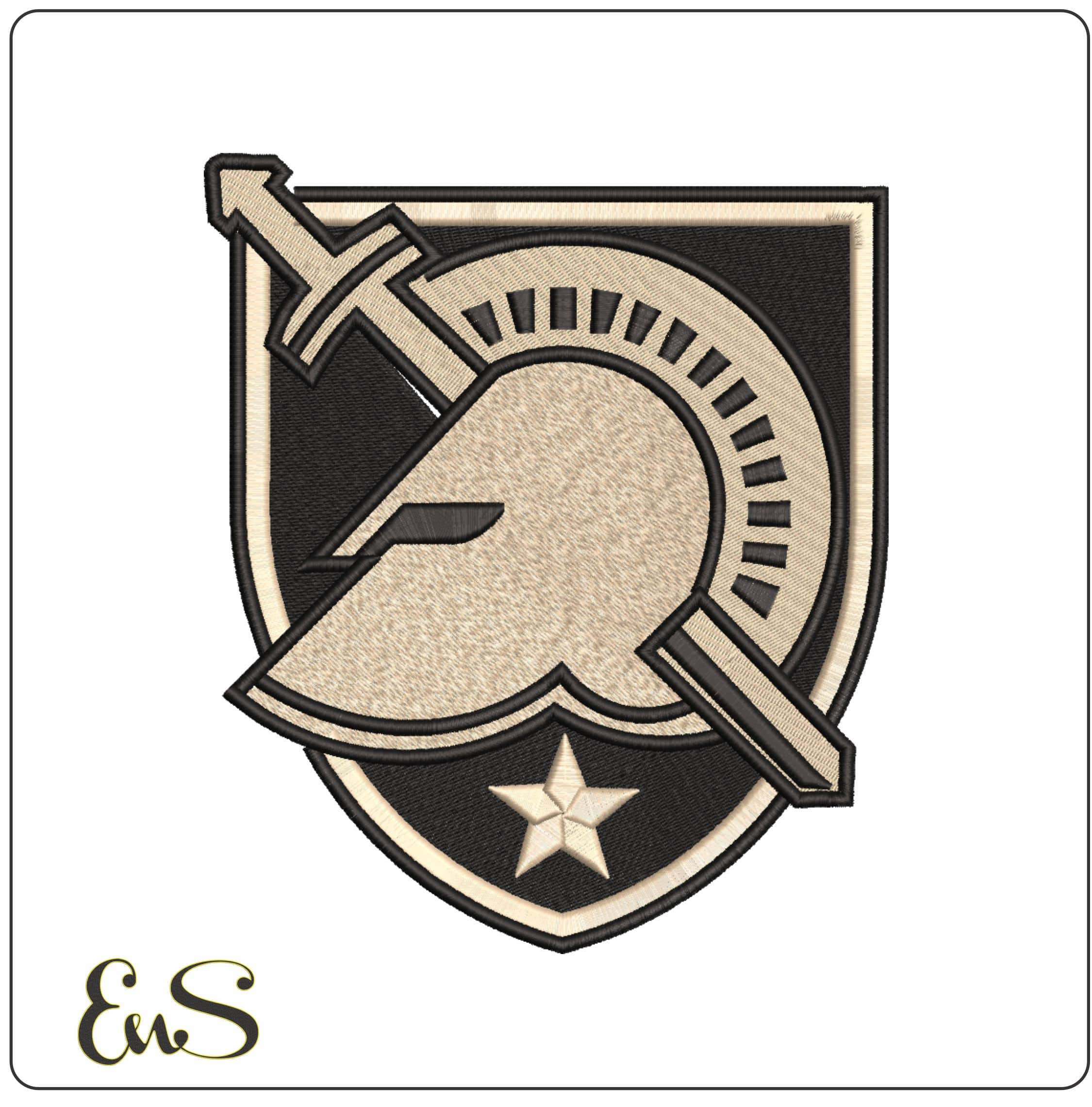 Army Black Knight 2015 on US Military Academy College - Elegant embroidery design file-instant download
