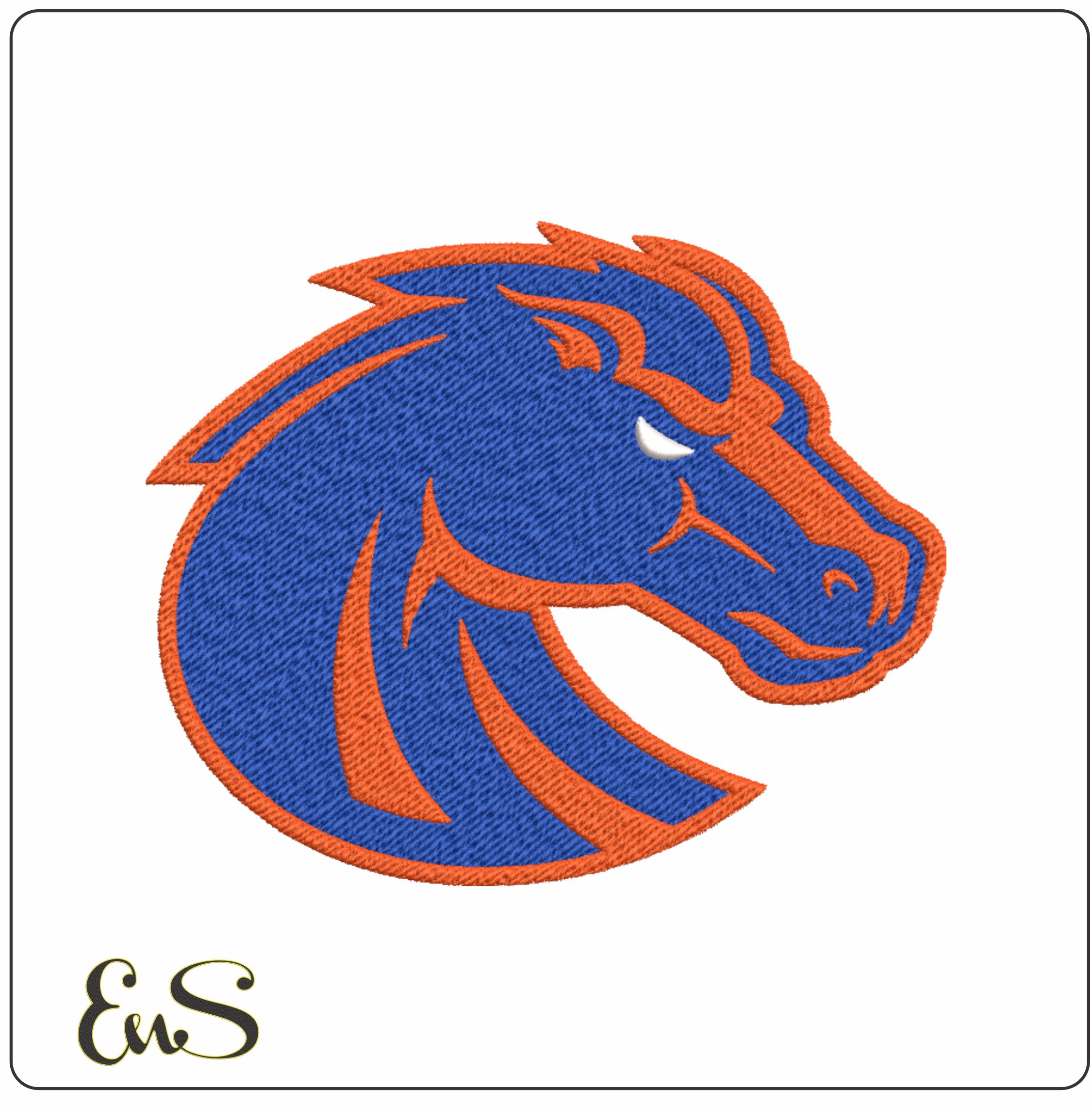Boise State Broncos embroidery design - Boise State University, Idaho embroidery machine pattern embroidery file - instant download