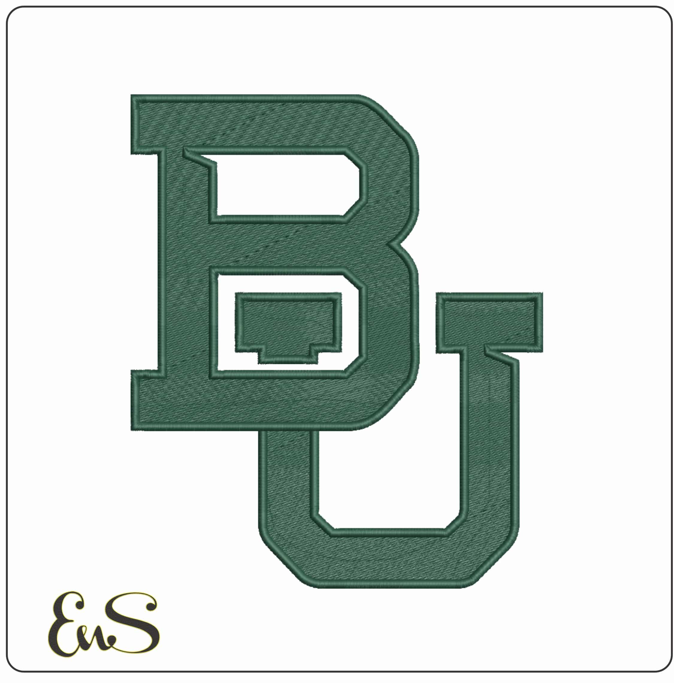 Baylor Bears 2019 Baylor University - Elegant embroidery design file-instant download