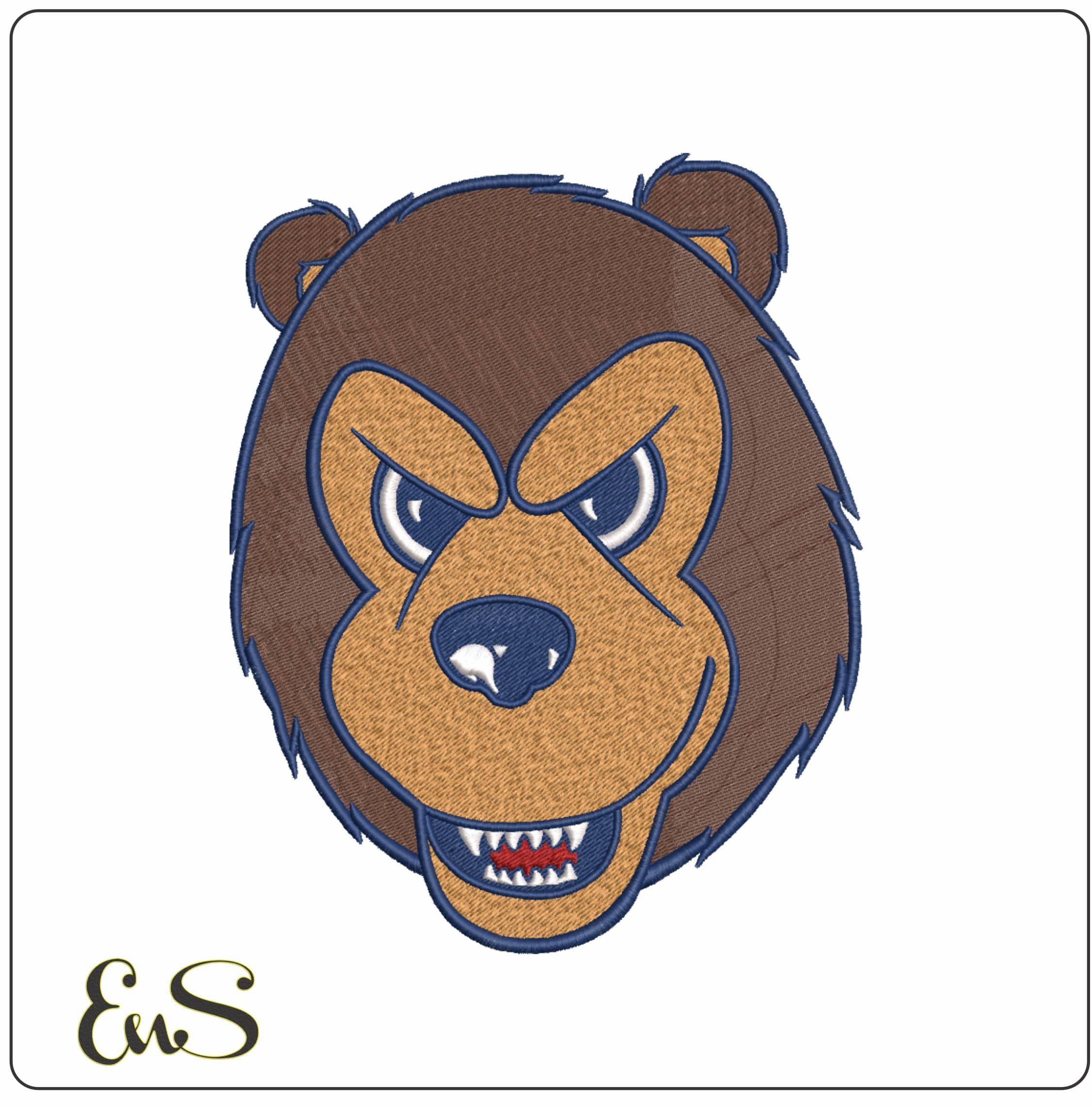 Belmont Bruins Mascot Belmont University    - Elegant embroidery design file-instant download