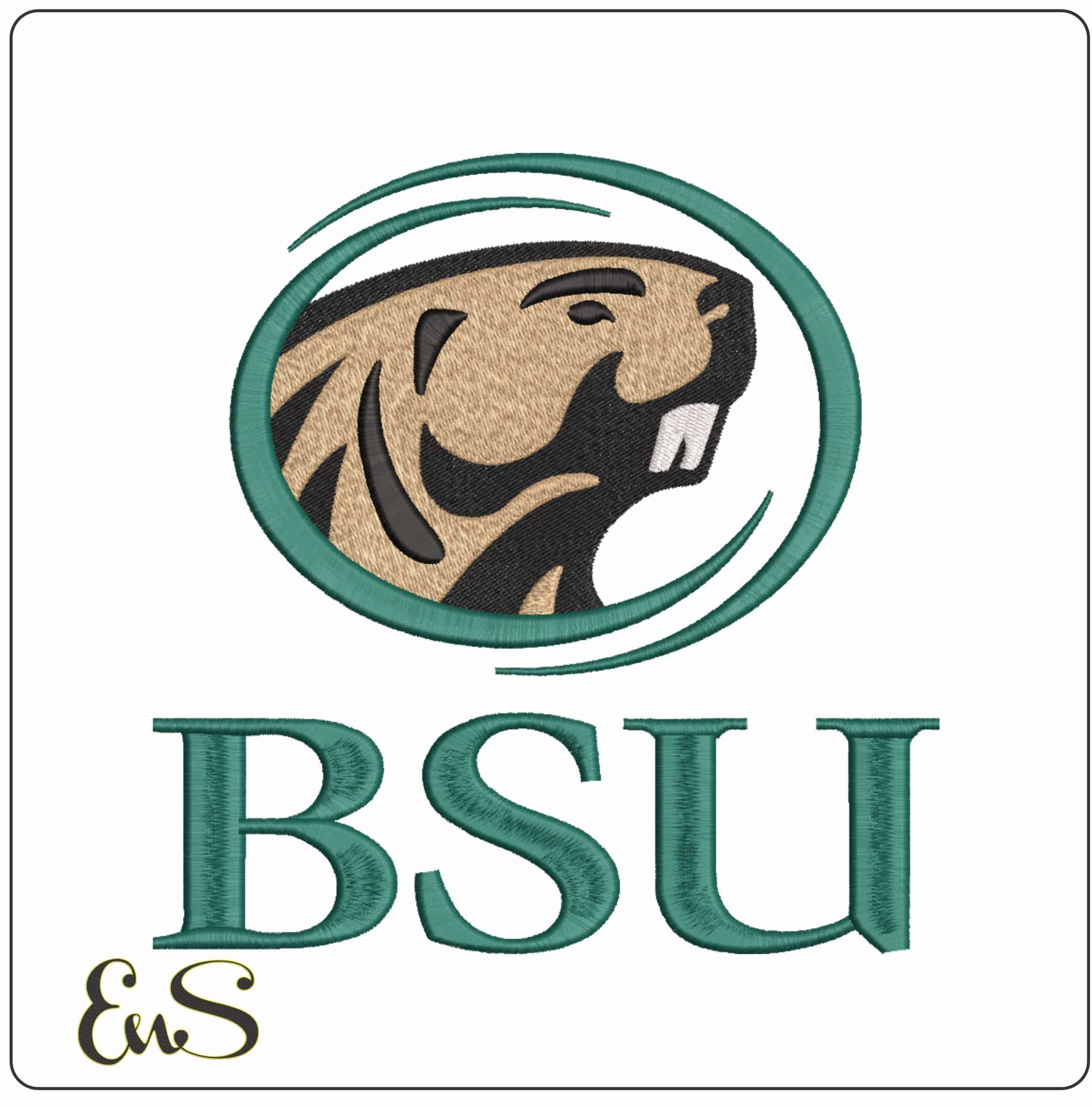 Bemidji State Beavers BSU Alternative Bemidji State University - Elegant embroidery design file-instant download