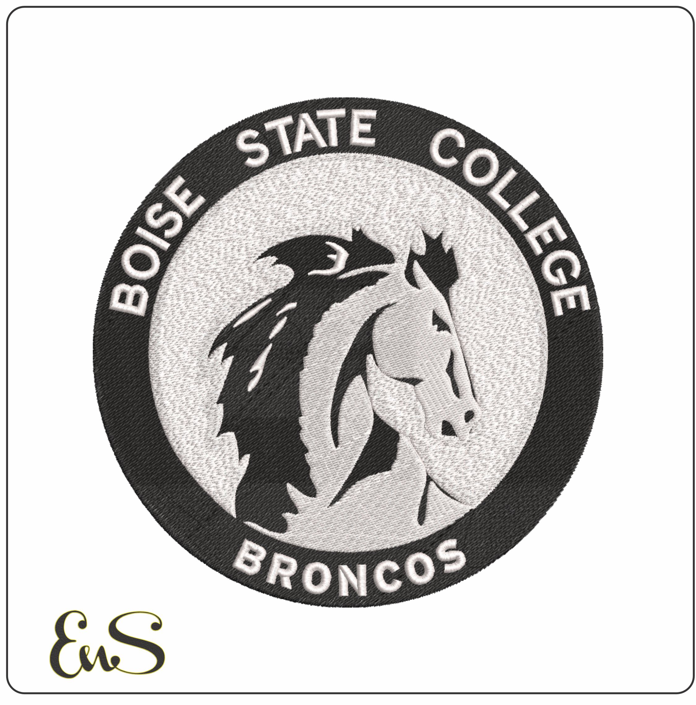 Boise State Broncos 1957 to 1969 Boise State University - Elegant embroidery design file-instant download