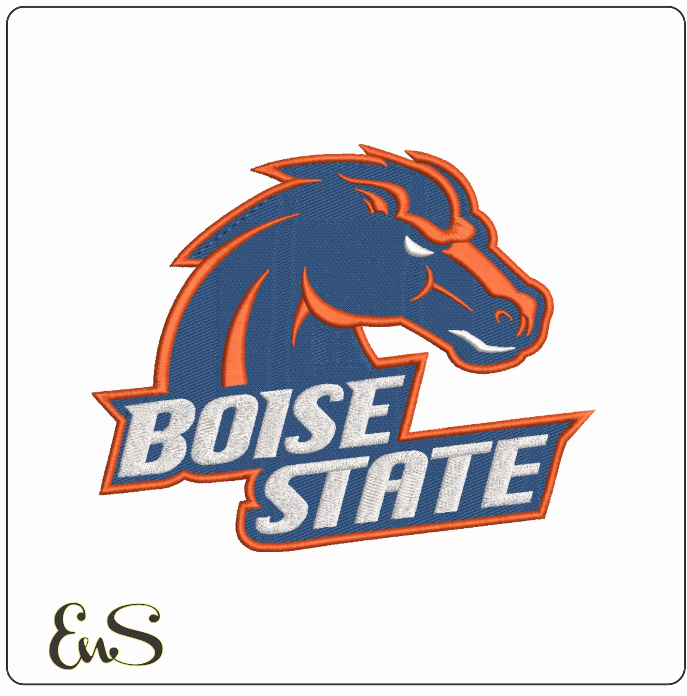 Boise State Broncos 2002 2013 Bosie State University - Elegant embroidery design file-instant download