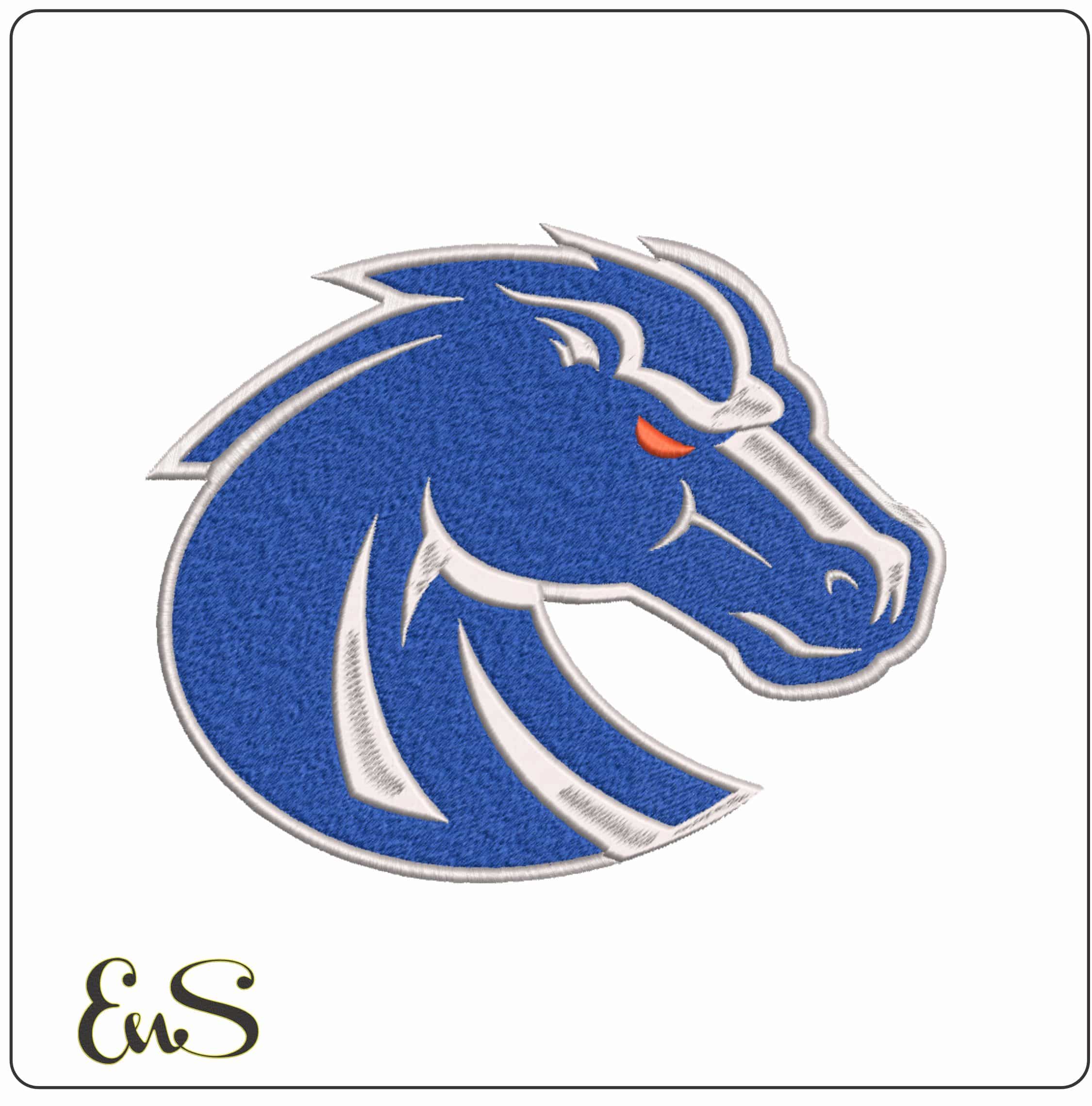 Boise State Broncos Alternative Bosie State University - Elegant embroidery design file-instant download