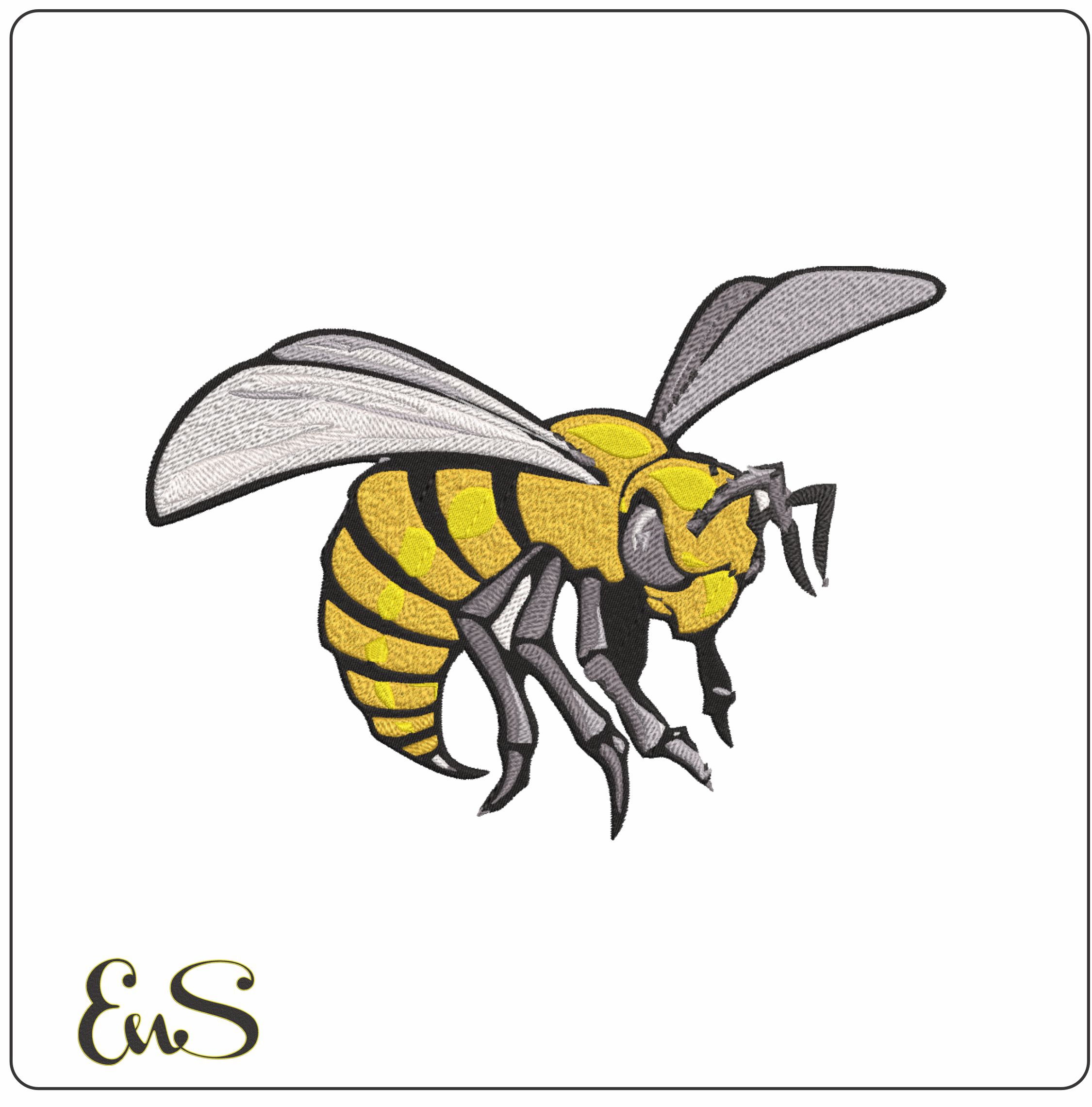 Alabama State Hornets embroidery design - Logo embroidery machine pattern ASU embroidery file - instant download in a frame