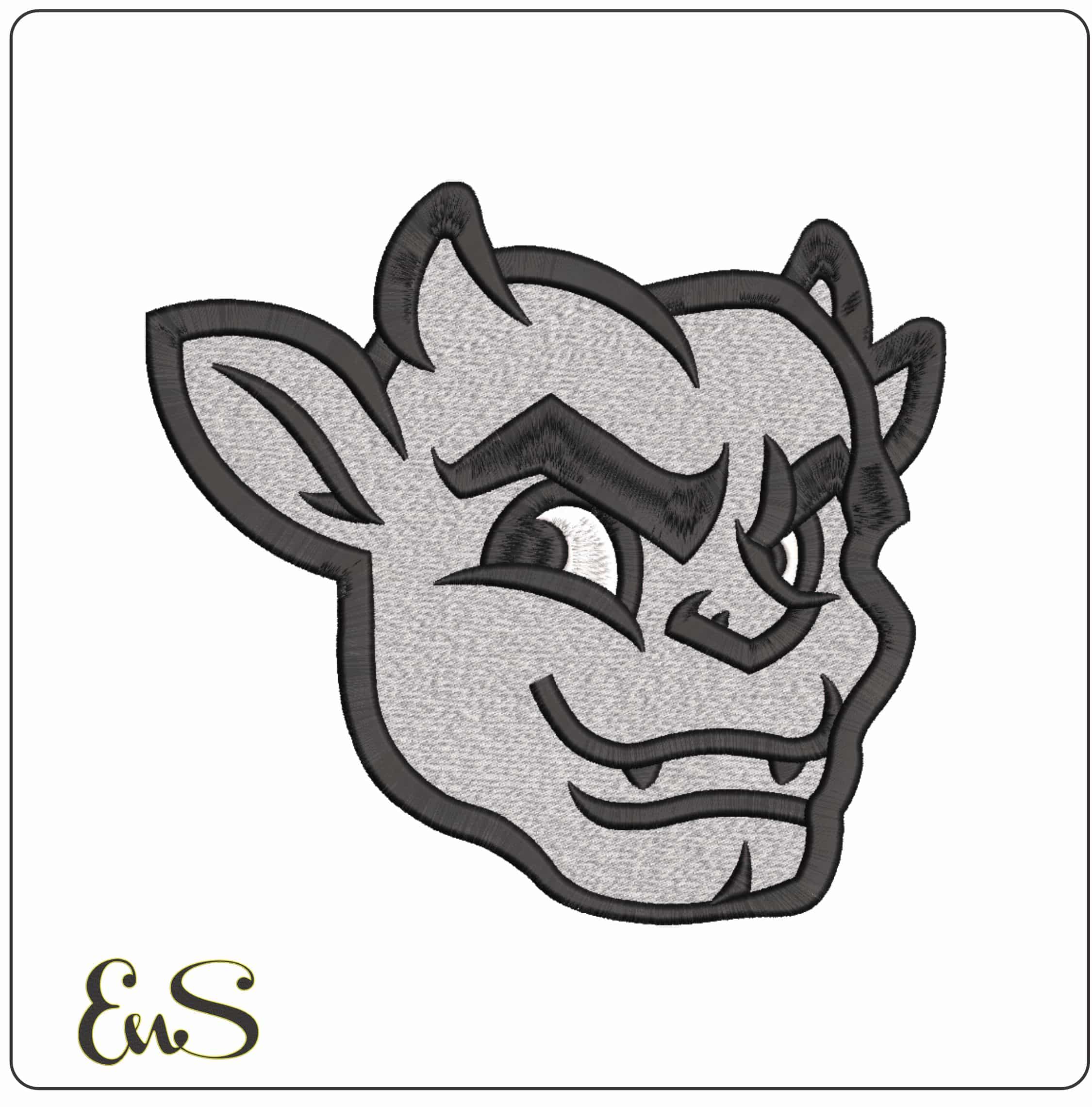 Bradley Braves Mascot Bradley University - Elegant embroidery design file-instant download