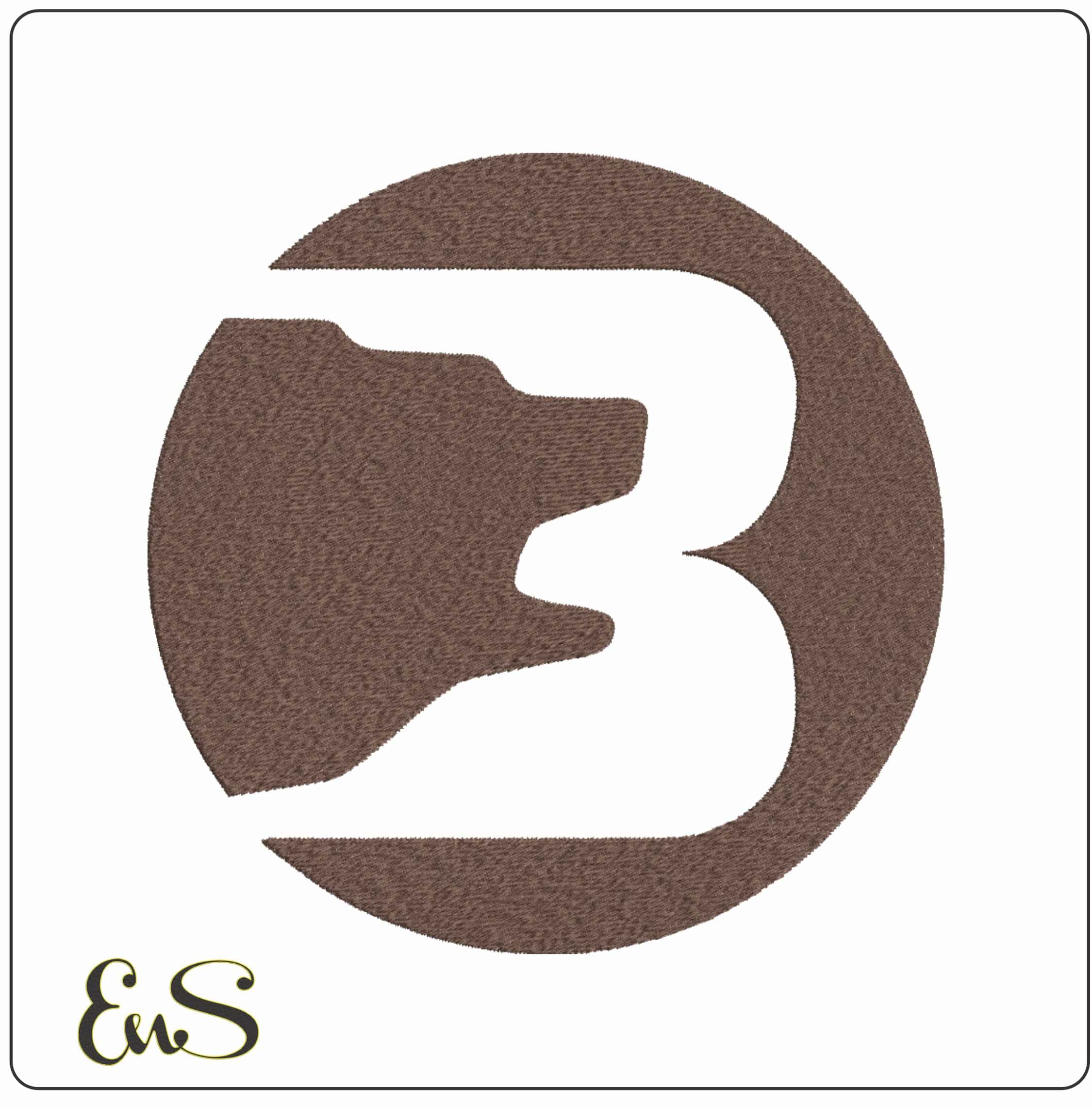 Brown Bears 1973 1978 No Background Brown University - Elegant embroidery design file-instant download