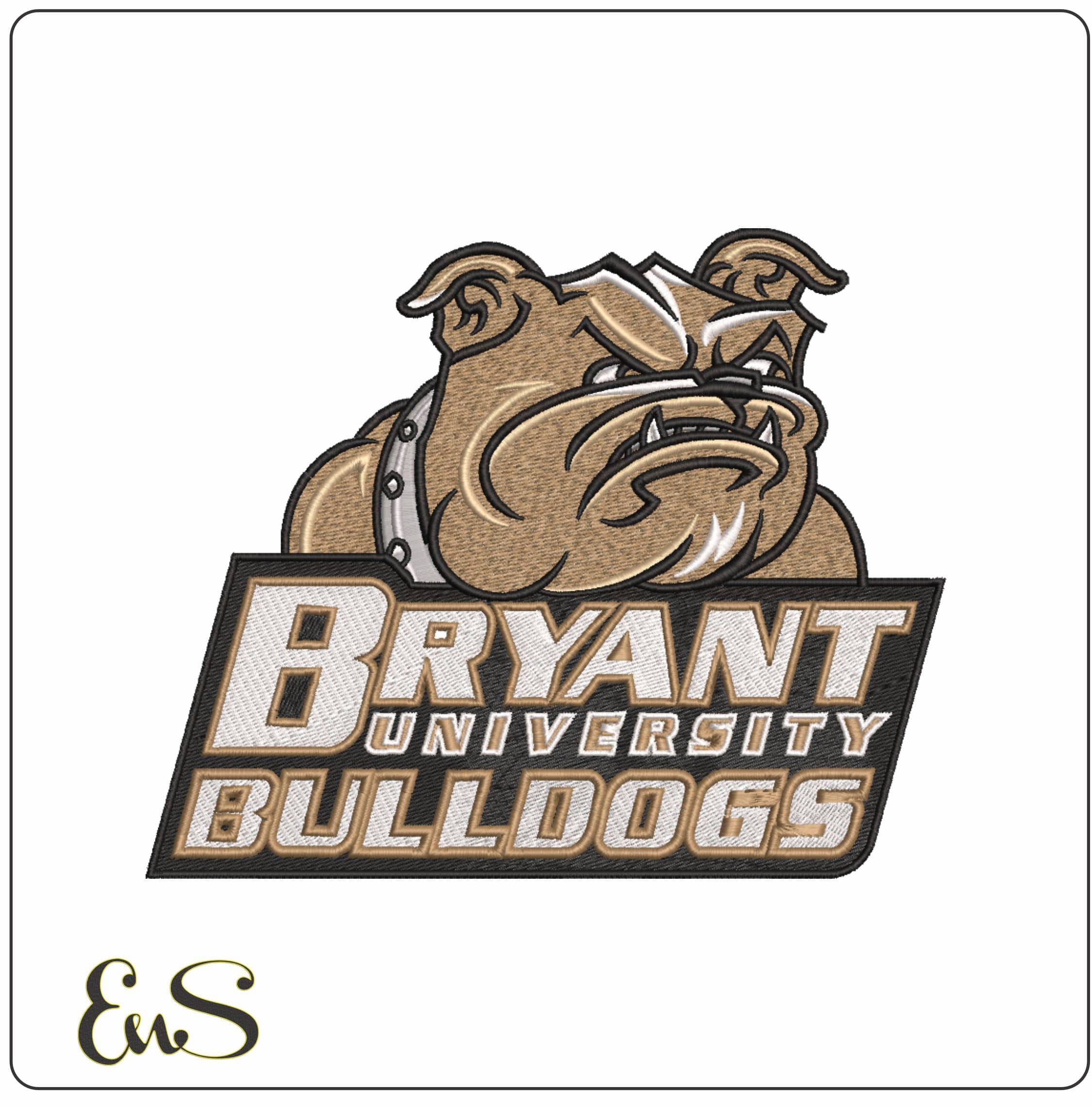 Bryant Bulldogs 2004 on Bryant University - Elegant embroidery design file-instant download