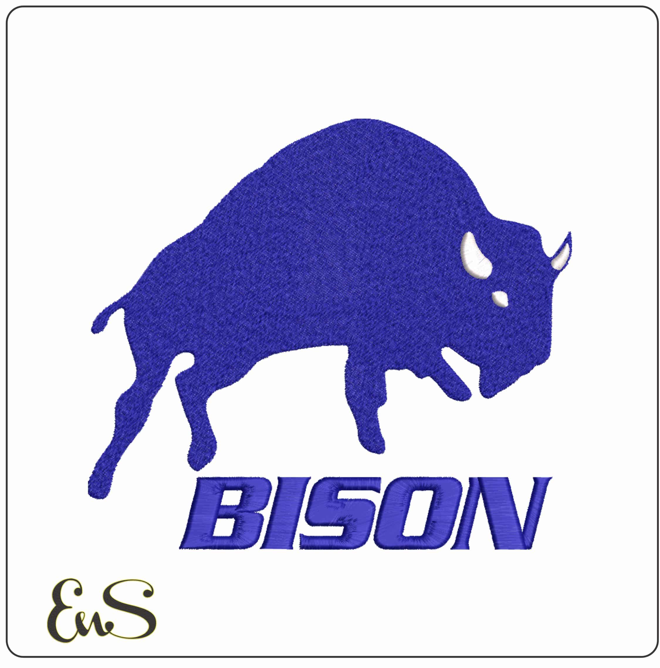 Bucknell Bisons 1981 1989 Bucknell University - Elegant embroidery design file-instant download