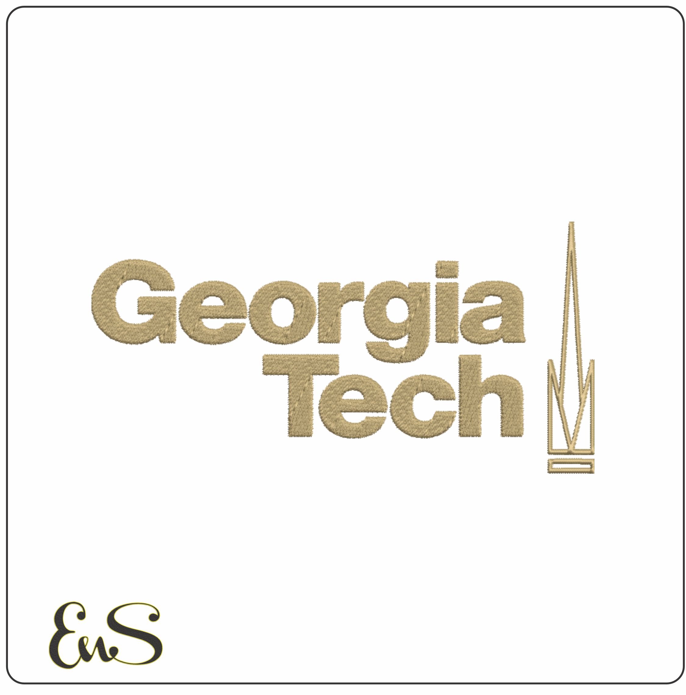 Georgia Tech Yellow Jacket embroidery design - Cartoon Hornet embroidery machine pattern G Tech embroidery file - instant download