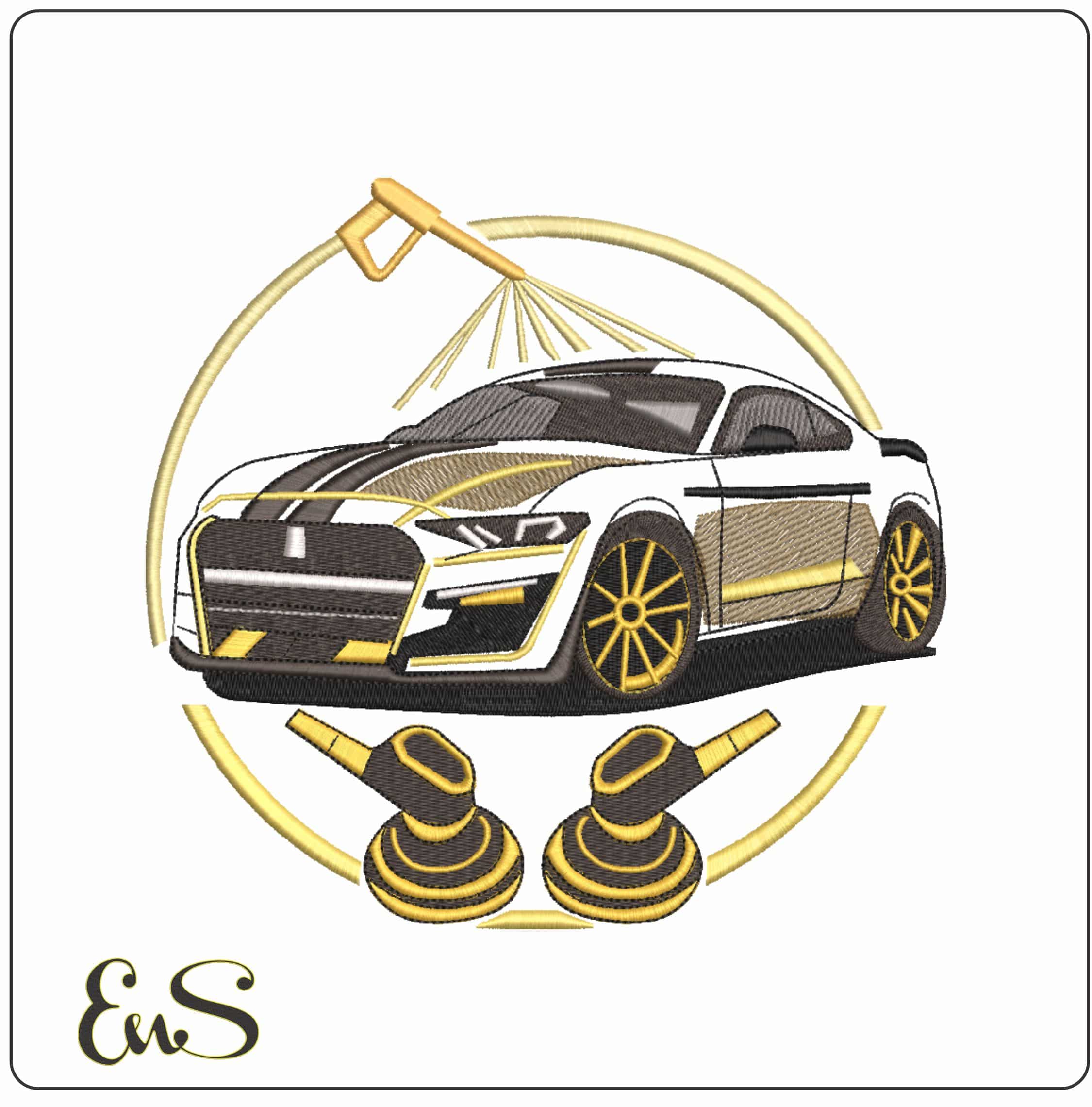 Car Detailers    - Elegant embroidery design file-instant download