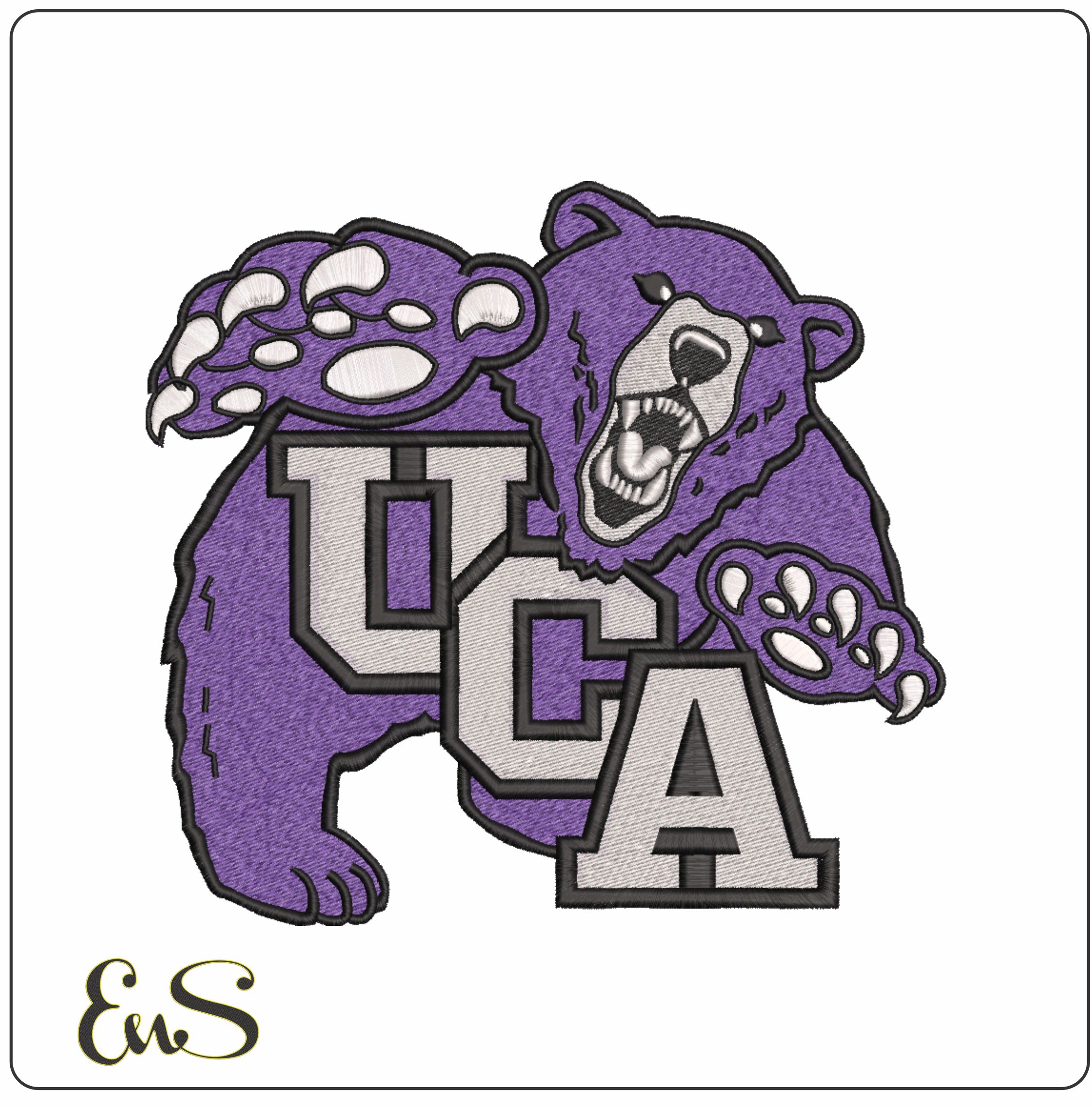 Central Arkansas Bears 1993 to 2009 University - Elegant embroidery design file-instant download