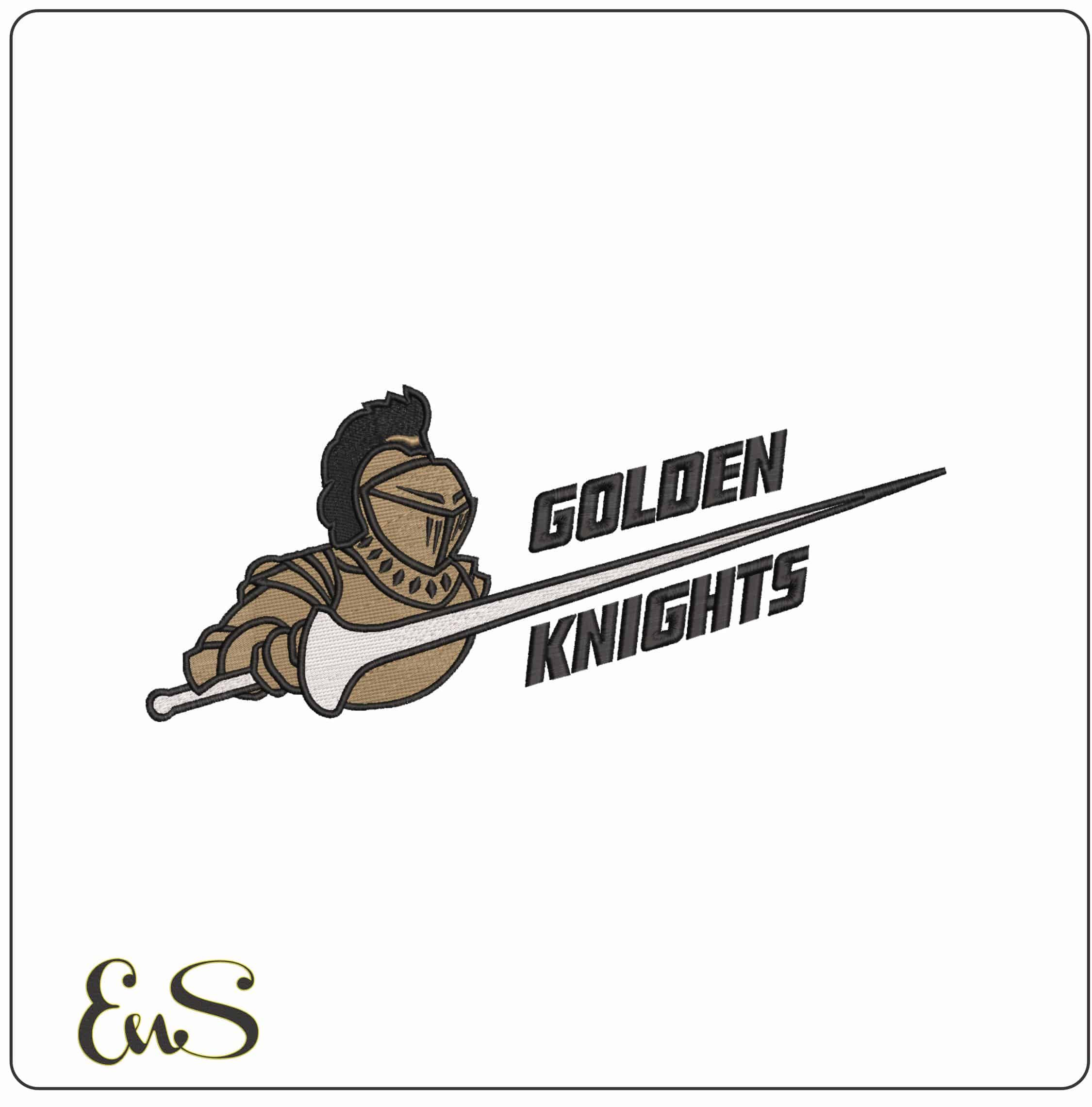 Central Florida Golden Knights 1993 to 2007 University - Elegant embroidery design file-instant download